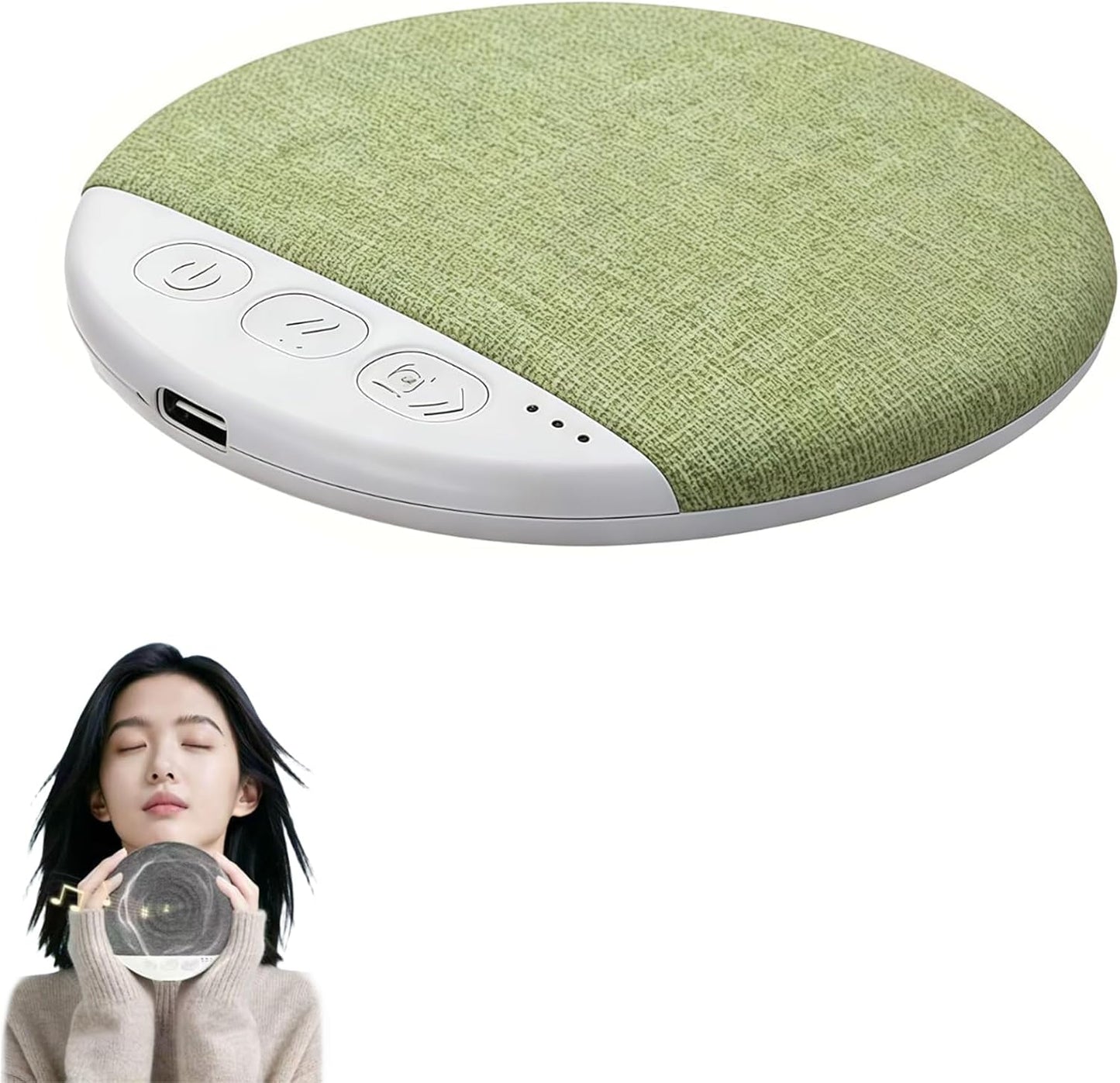 Generic 5.4 Bluetooth Pillow Speaker for Sleeping Ultra Slim Blue-Tooth Bedside Speaker for Side Sleepers with White