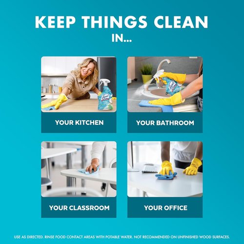 Lysol All-Purpose Cleaner Spray - Multi-Purpose Disinfectant for Kitchen & Bathroom | Coconut & Sea Minerals, 32 Fl Oz