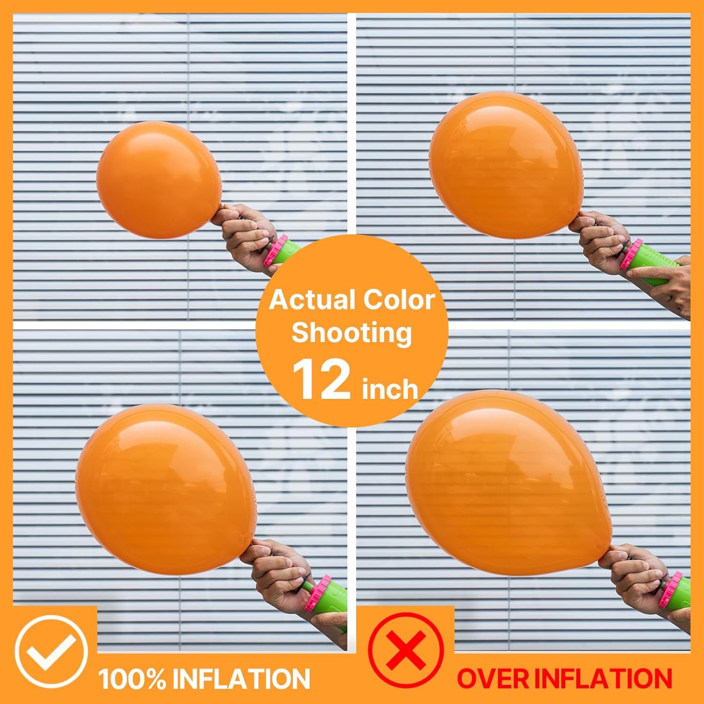 PartyWoo Orange Balloons - 50 Pack 5-Inch Mini Fall Latex Balloons for Thanksgiving & Halloween Decor