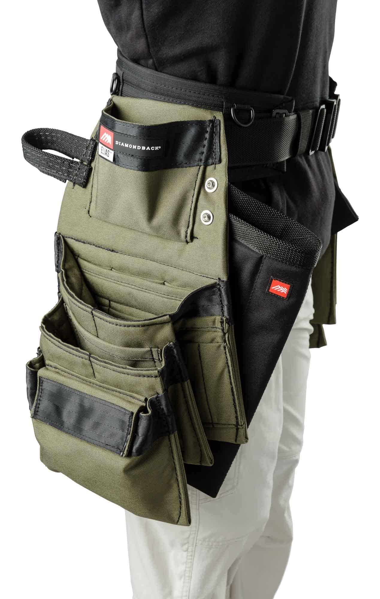 Diamondback Denali 2.0 Tool Belt System - Includes 6″ Diamondback Belt, Hammer & Flat Bar Holsters - Perfect for Carpenters, Framers & Remodelers - Versatile Tool Belts for Men & Women