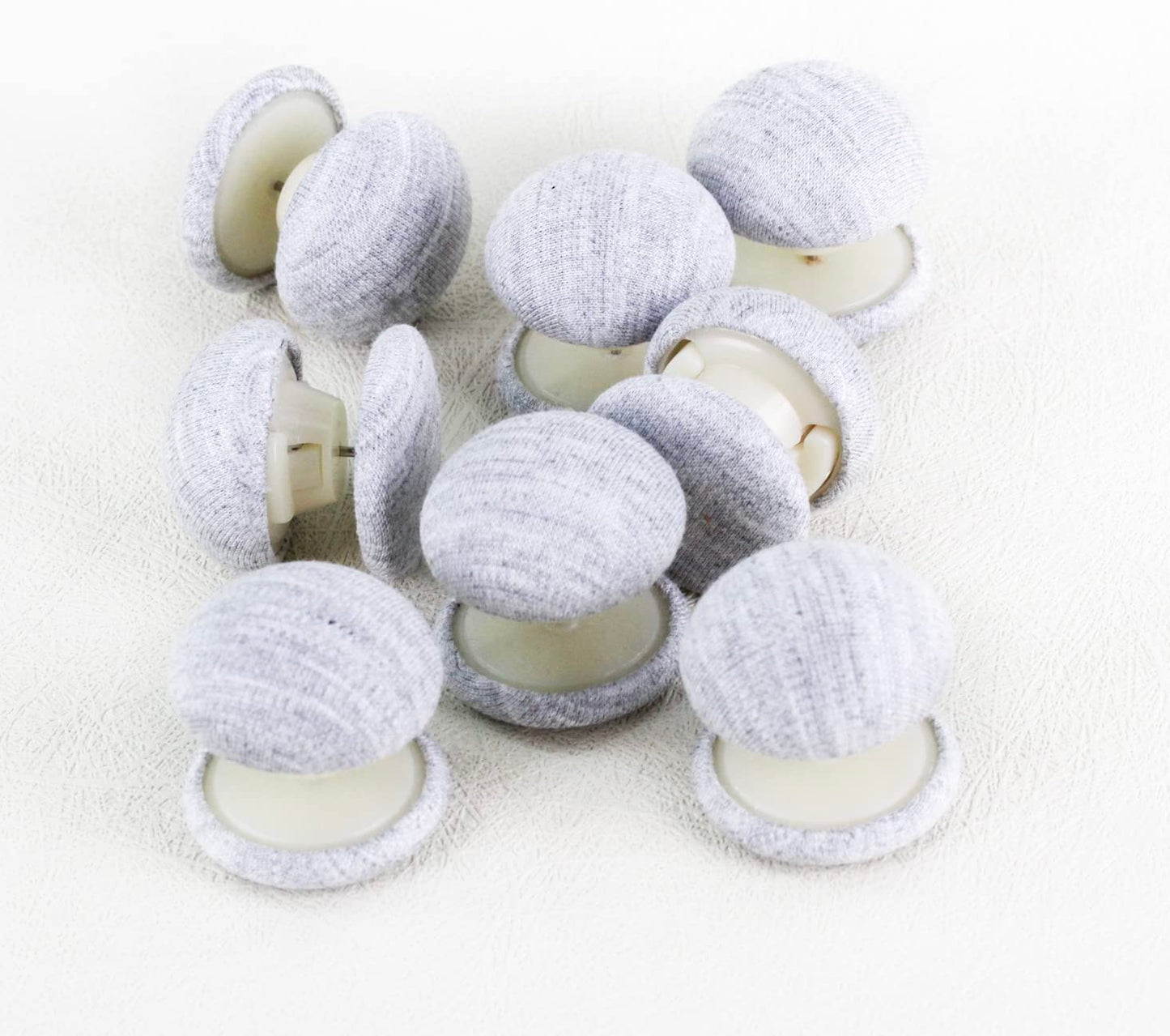 Duvetdots Gray Keyless Duvet Clips, No Key Needed. Pack of 8 Comforter Fasteners That are Safe Locking, Low Profile Egyptian Cotton Bedding Pins Holds up to 10lbs, Clamps Keeps Comforter From Shifting