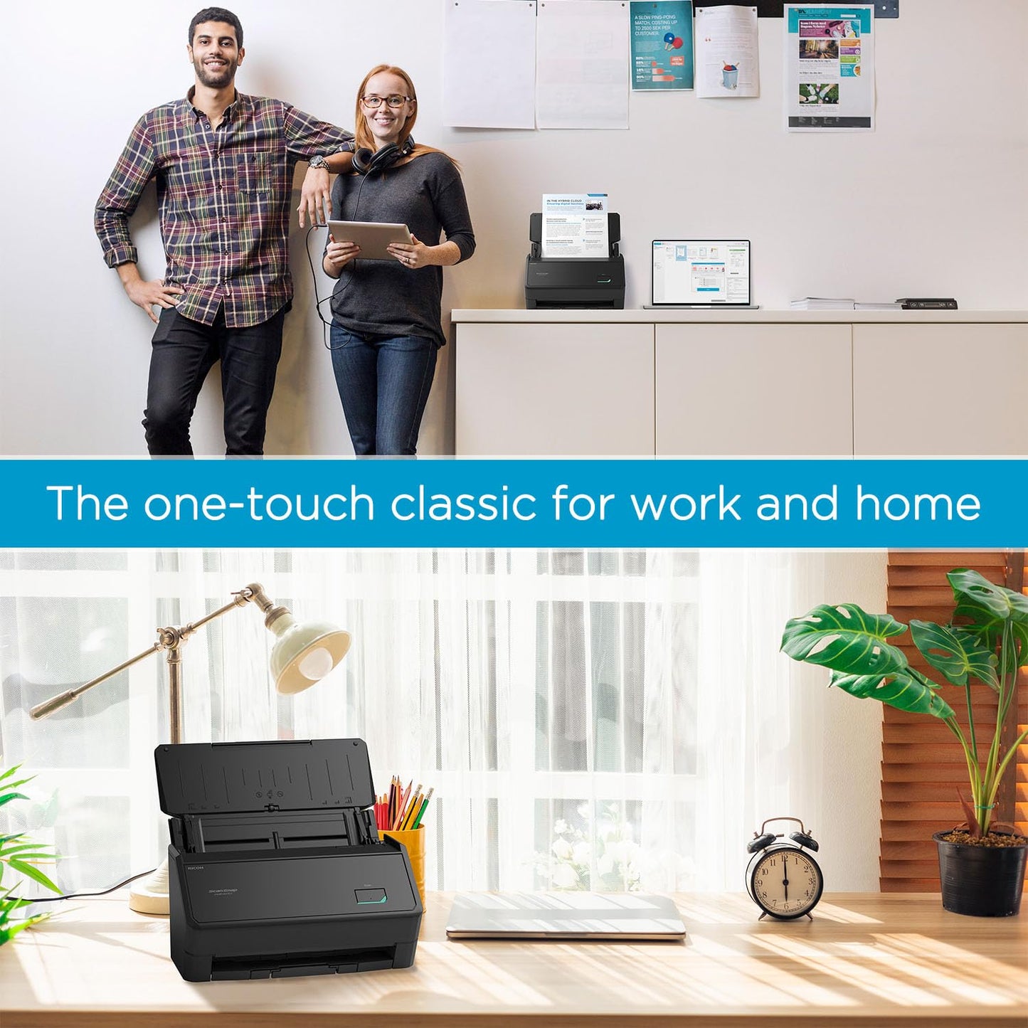 ScanSnap iX2400 High-Speed Simple One-Touch Button Color Document, Photo & Receipt Scanner with 100 Page Auto Document Feeder for Mac or PC, Black