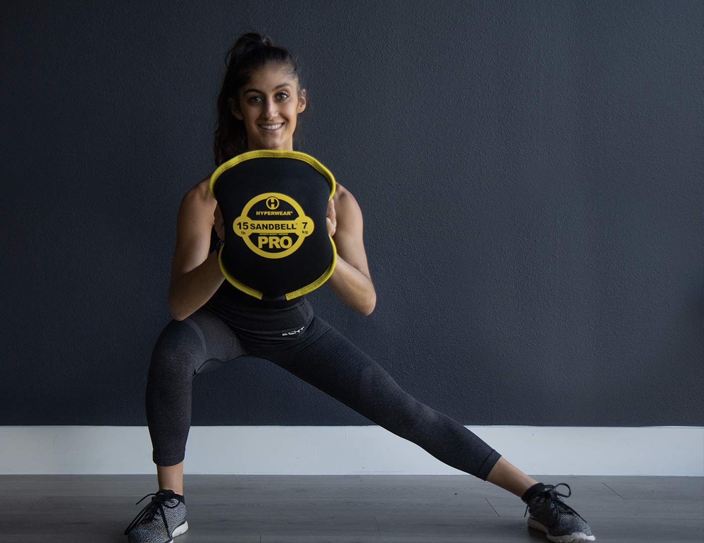 HYPERWEAR SandBell PRO Workout Sandbag, Pre-Filled Kettlebell Alternative, 8 lbs
