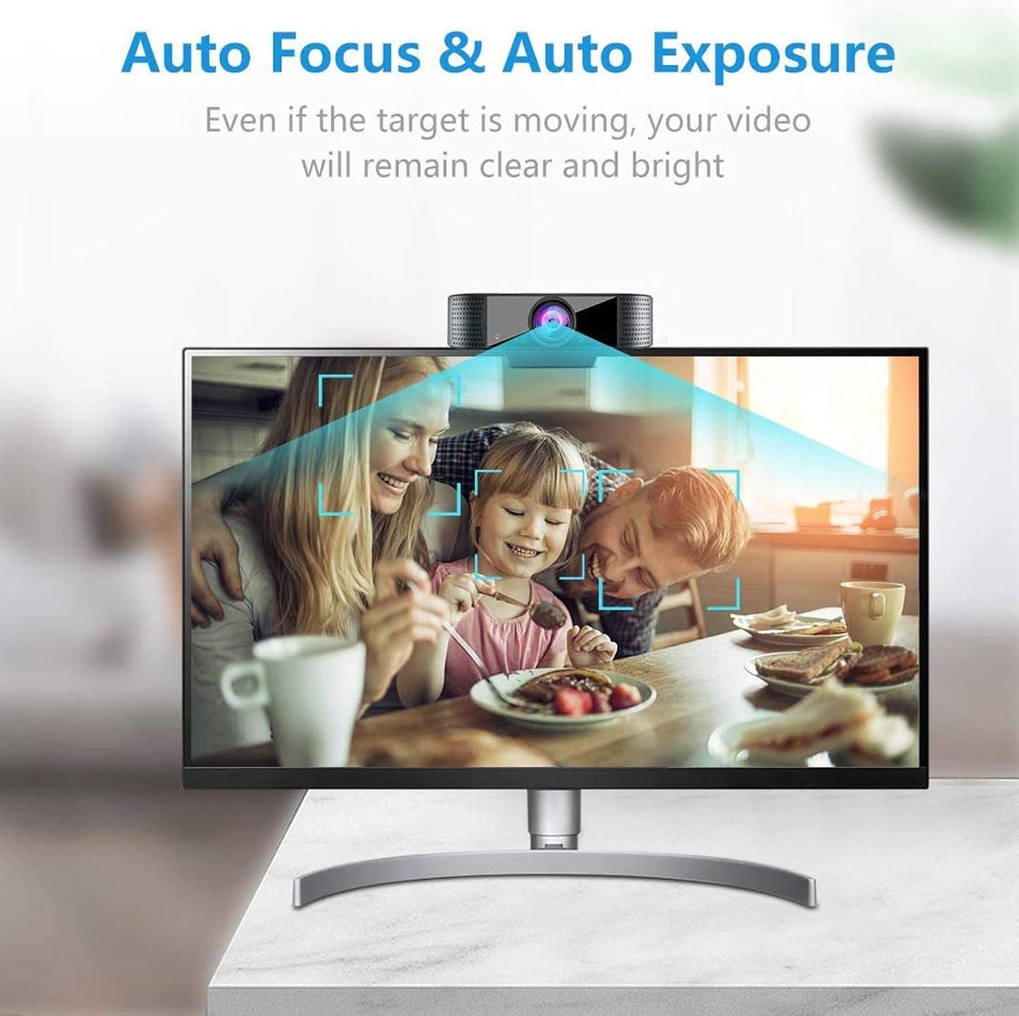 Lovskoo 1080p 30fps Focus,120 Streaming Camera Hd Webcam with Microphone,Fast Auto Wide Angle, USB Pc Camera Webcam