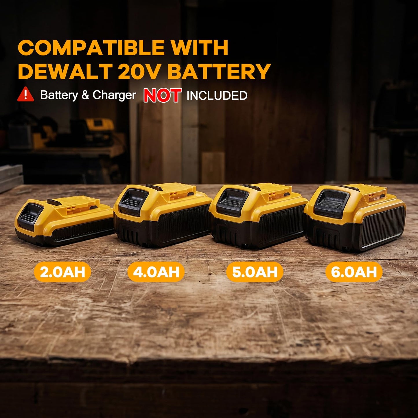 TASFIT Cordless Impact Wrench 1/2", Compatible with DeWalt 20V Battery, 1500N.m(1106Ft-Lbs) High Torque Brushless Electric Impact Gun with 3-Speed, Heavy Duty Impact Driver (Bare Tool & NO Battery)