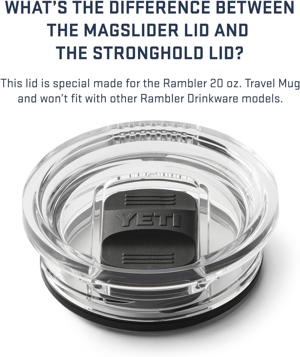 YETI Rambler 20 oz Travel Mug - Stainless Steel, Vacuum Insulated with Stronghold Lid for Ultimate Durability