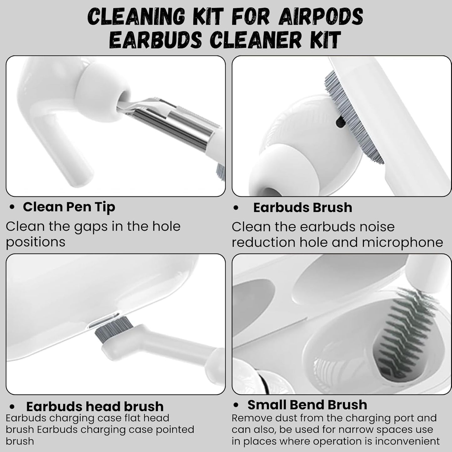Ekoomar 32-in-1 Electronics Cleaning Kit - Keyboard, Phone, Computer & Laptop Cleaner Kit - Compatible for MacBook