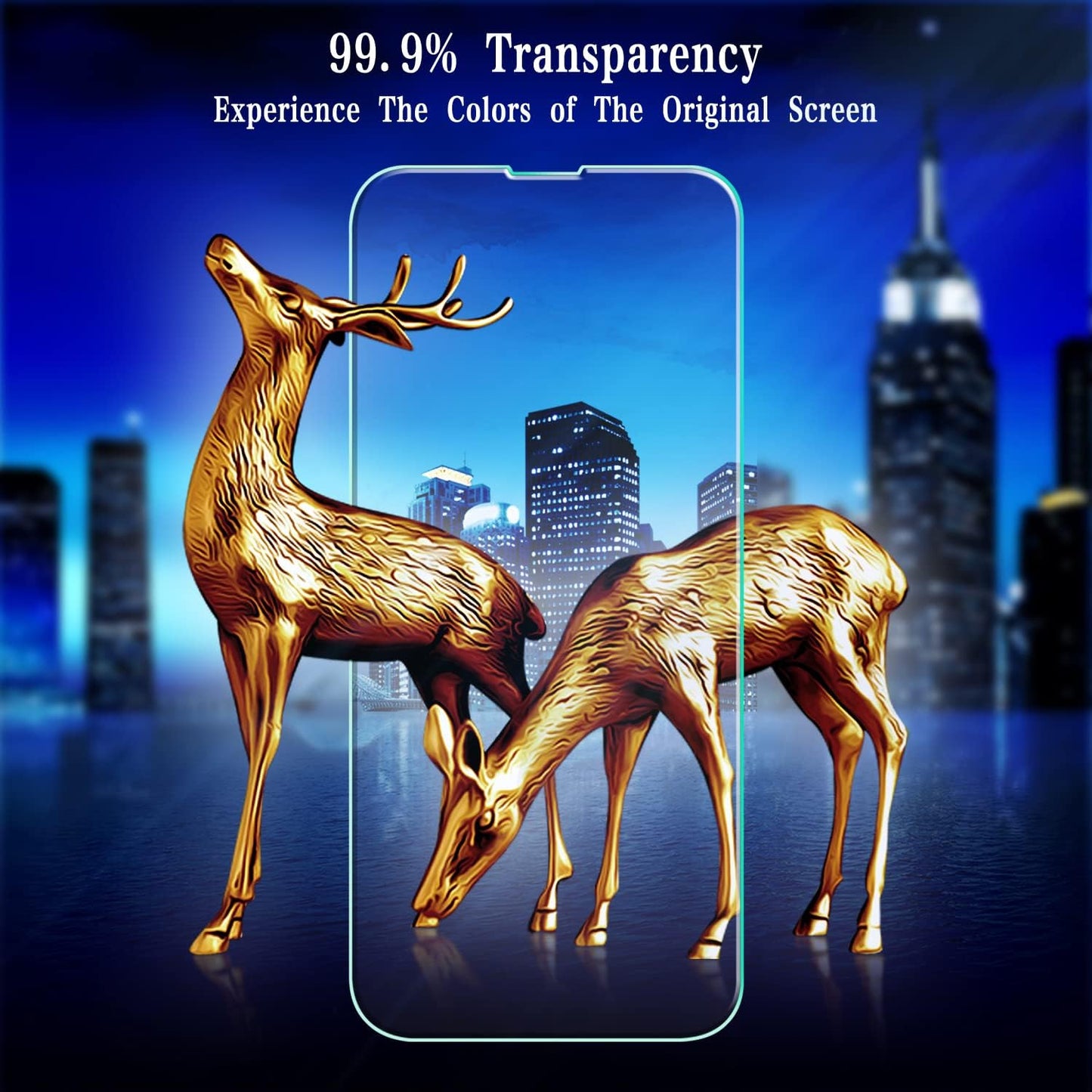 [2 Pack 14 MAYtobe Tempered Glass iPhone Pro Screen Protector, Anti-Scratch, Bubble Free, Case Friendly, Easy