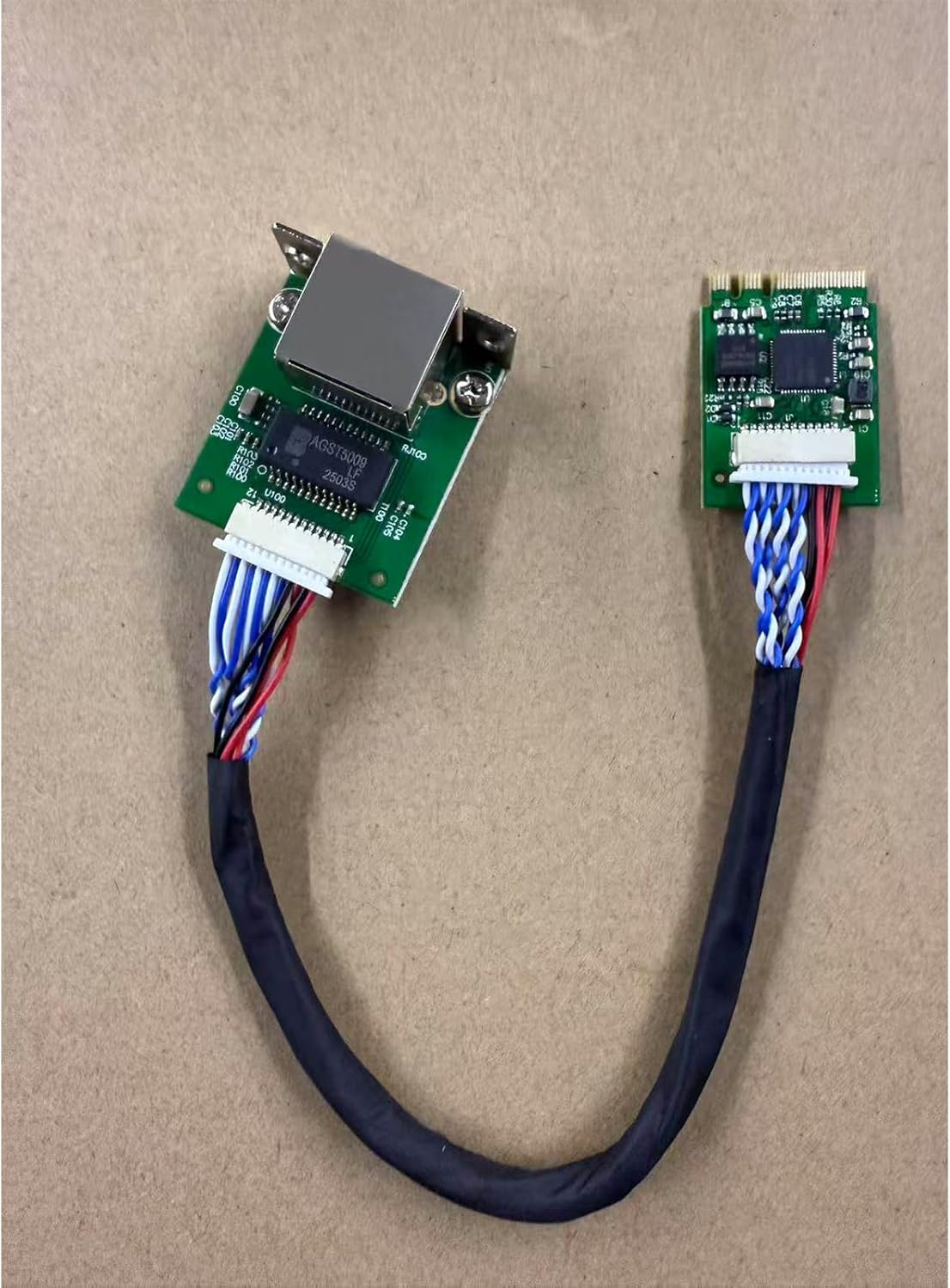 UEEGO M.2 2.5G I226V, 100/1000/2500 RJ45 20cm, (M.2 A+E Key to Ethernet Adapter - NIC with Intel Mbps Stable Connection