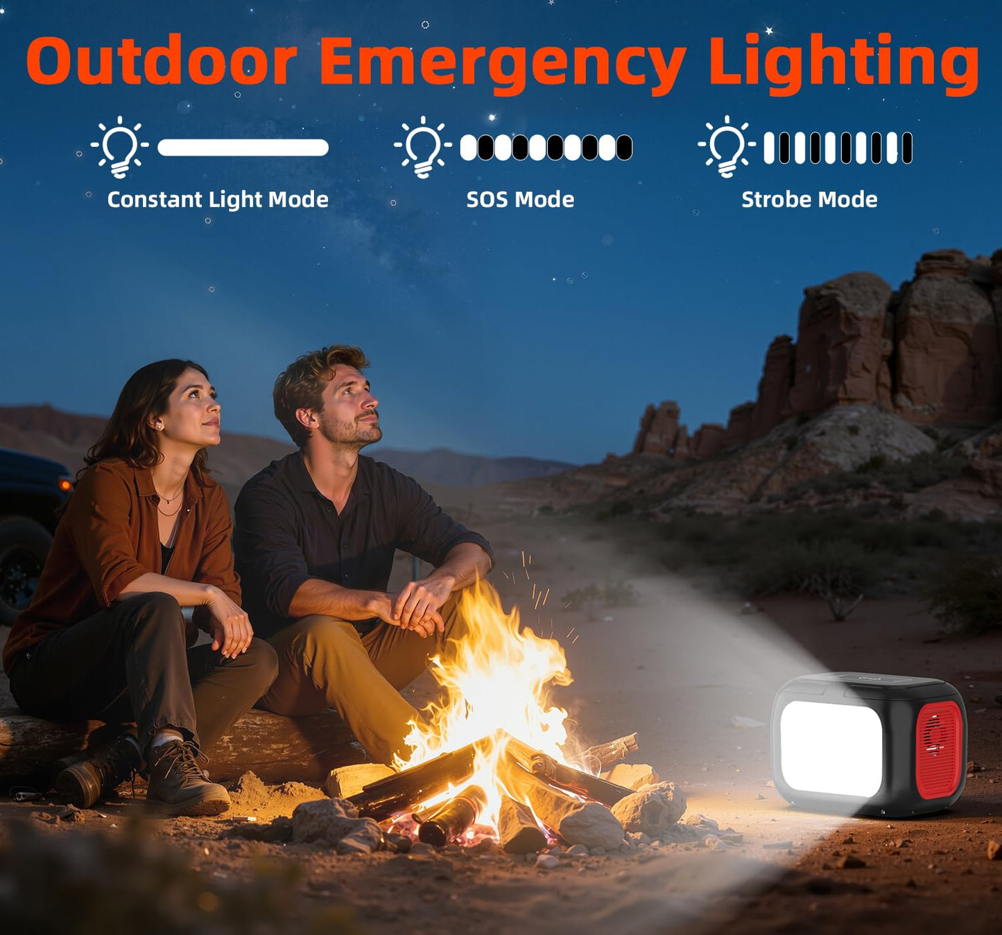 ENOFLO Portable Power Station 300W, 228Wh Solar Generator with 110V Pure Sine Wave AC Outlet, Backup Lithium Battery Generator for CPAP Outdoor RV Camping Emergency Home Use