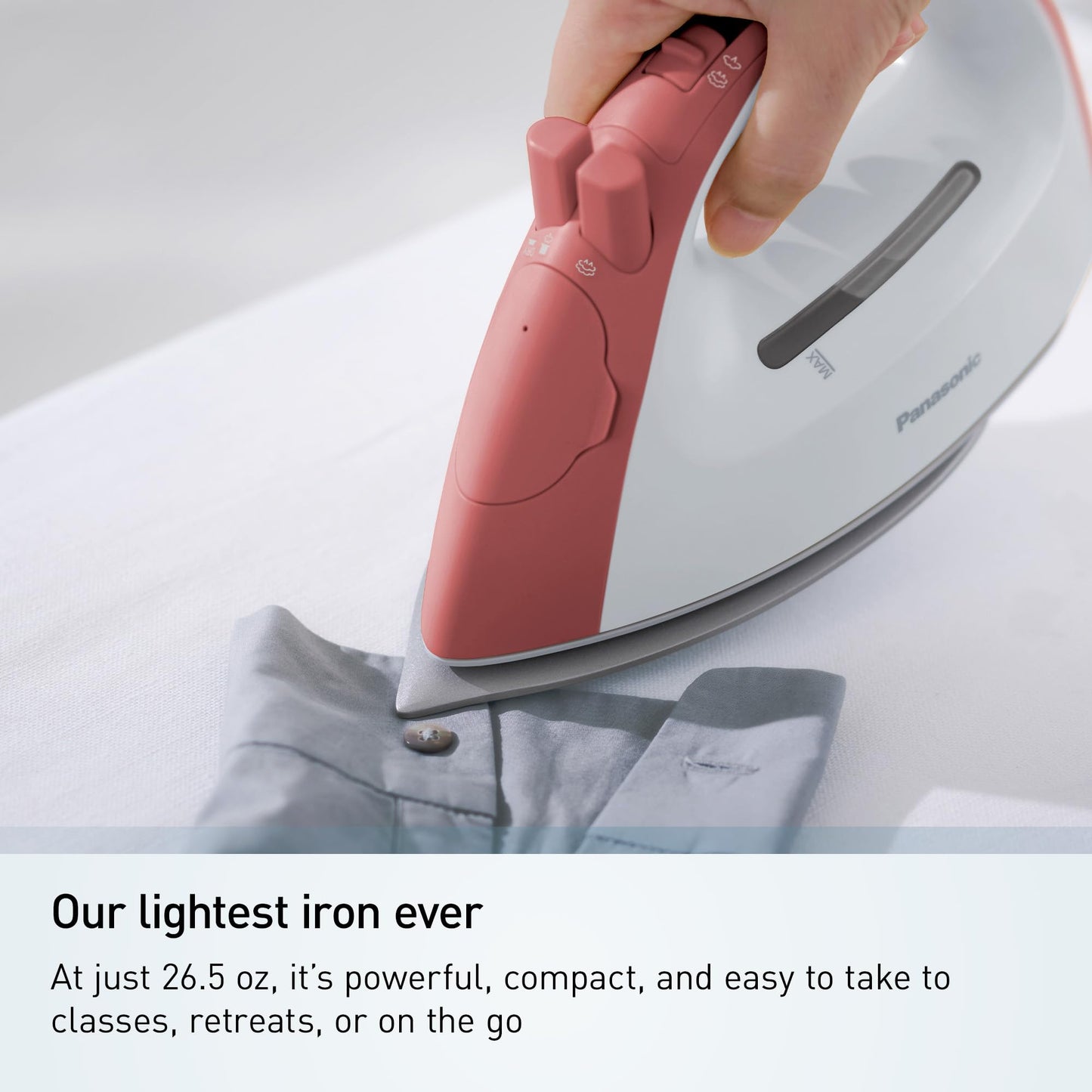 Panasonic Cordless Steam Iron, Compact, Light, with Charging Station NI-QL300R