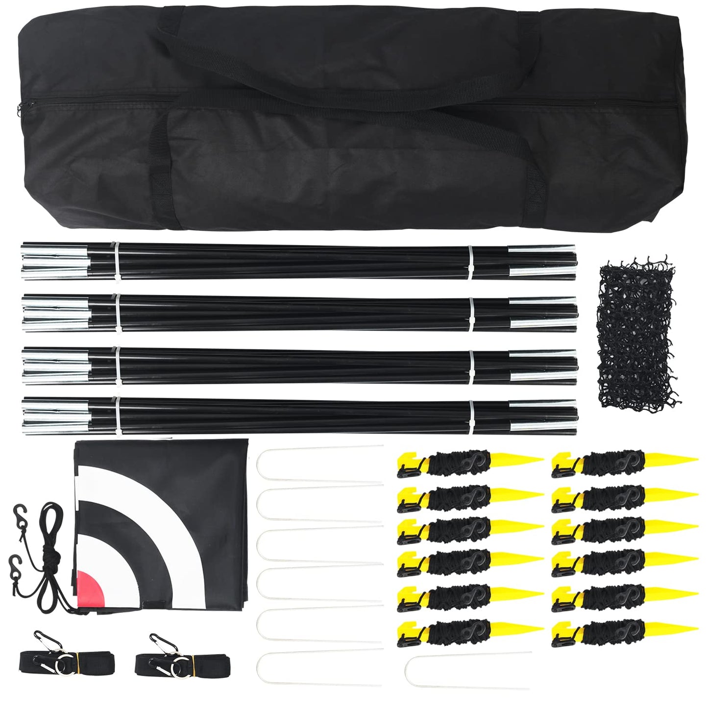 Upgrade 30FT Baseball and Softball Batting Cage Net and Frame, Large Batting Cages Net with Steel Frame for Home - Backyard Batting Cage with Pitching Backstop and Carry Bag