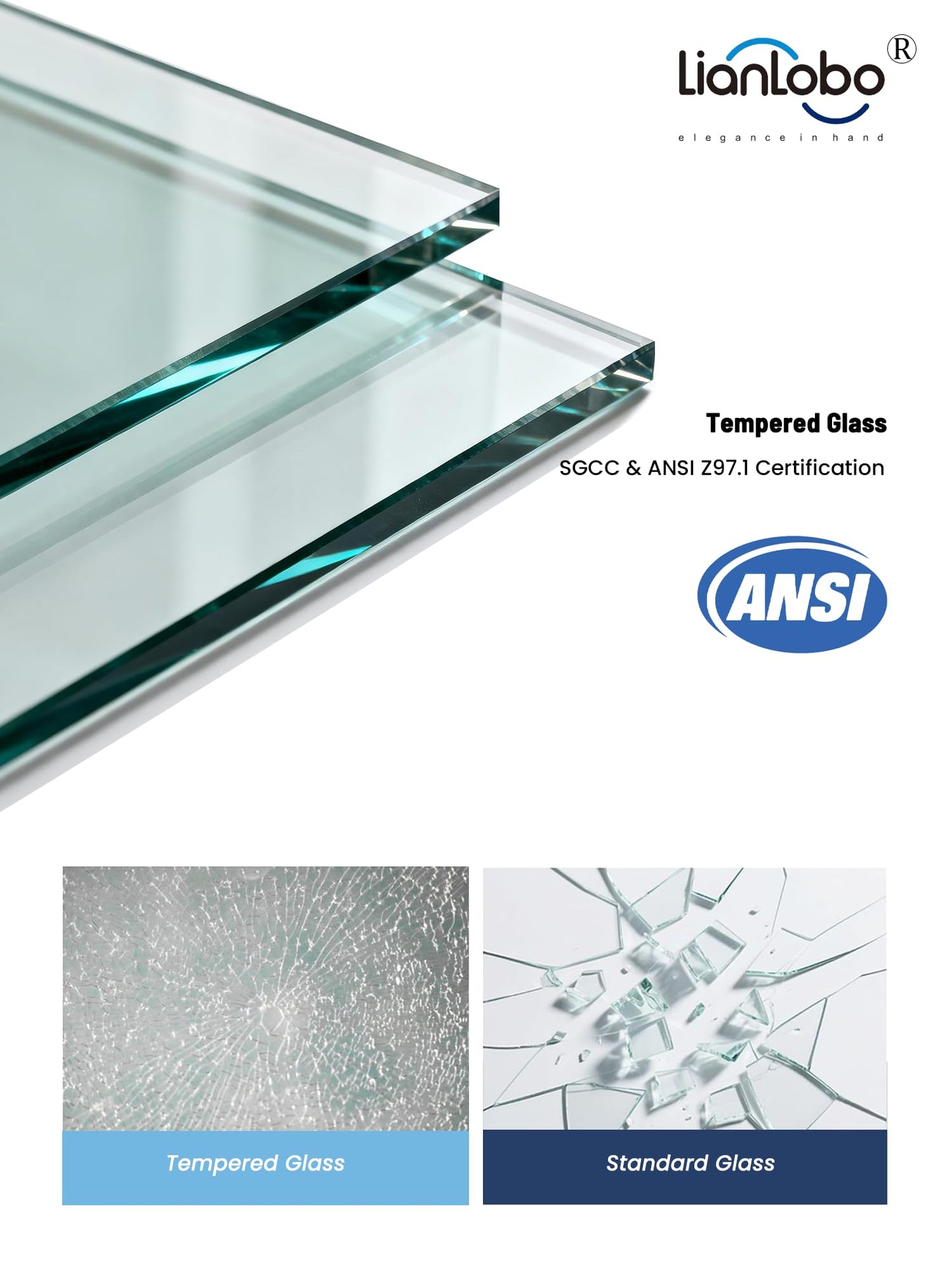 Glass Shower Door, 50-54" W x 72" H Sliding Shower Door, Aluminum Semi-Frameless & 1/4"(6mm) Clear Tempered with Explosion-Proof Film Nano Coating Shower Door Fit for Walk in Shower, Chrome Silver