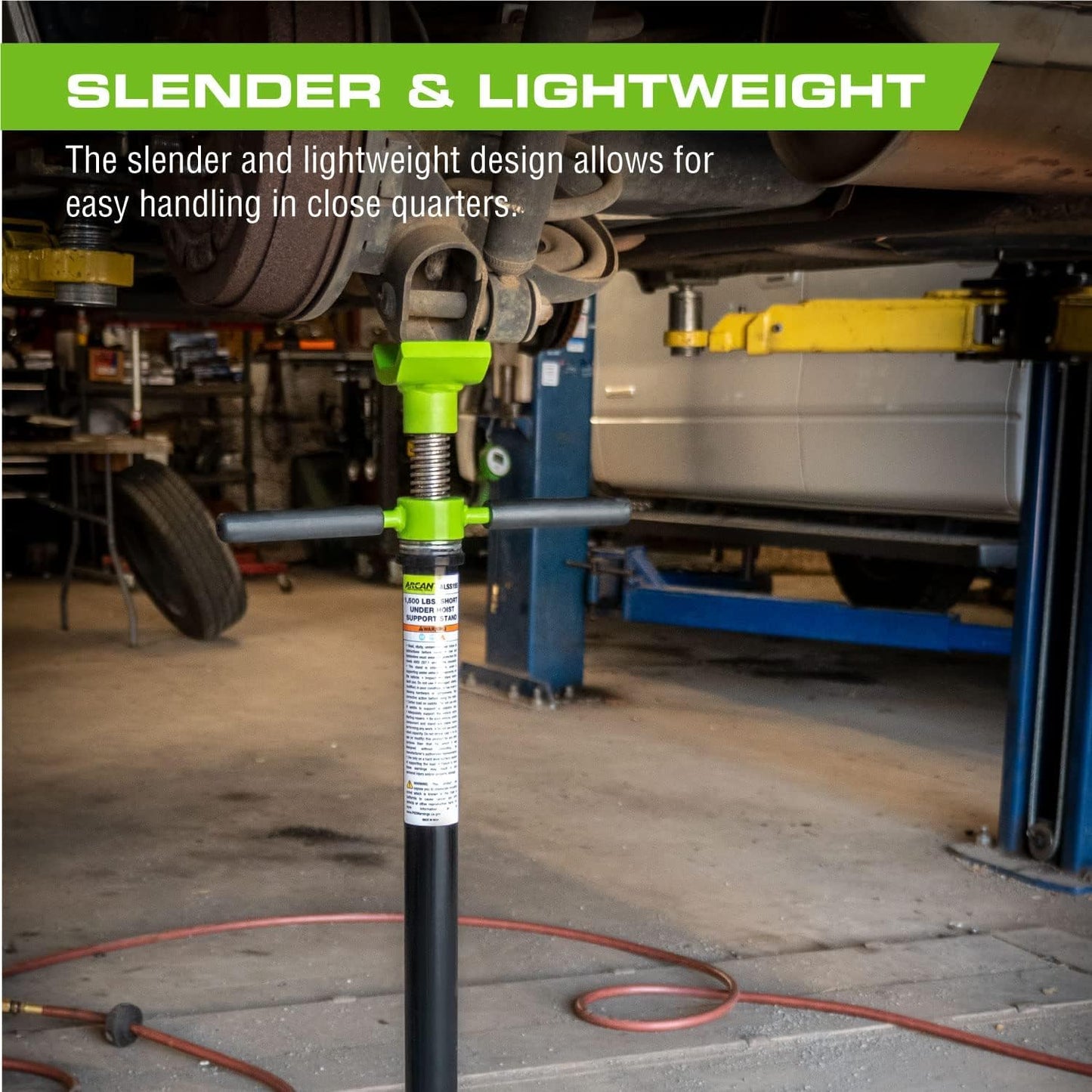 Arcan 1,500 lbs. Short Underhoist Support Stand (ALSS15S)