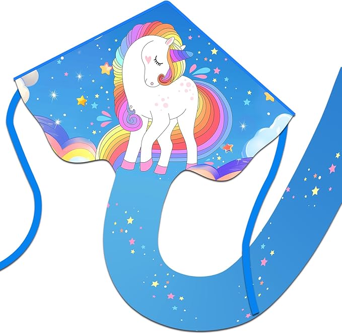Xida Kites for Kids Ages 4-8, Large Kite for Adults, Easy to Fly Beach Kites with Handle and String,Perfect for Beginners,Beach,and Outdoor Flying Fun