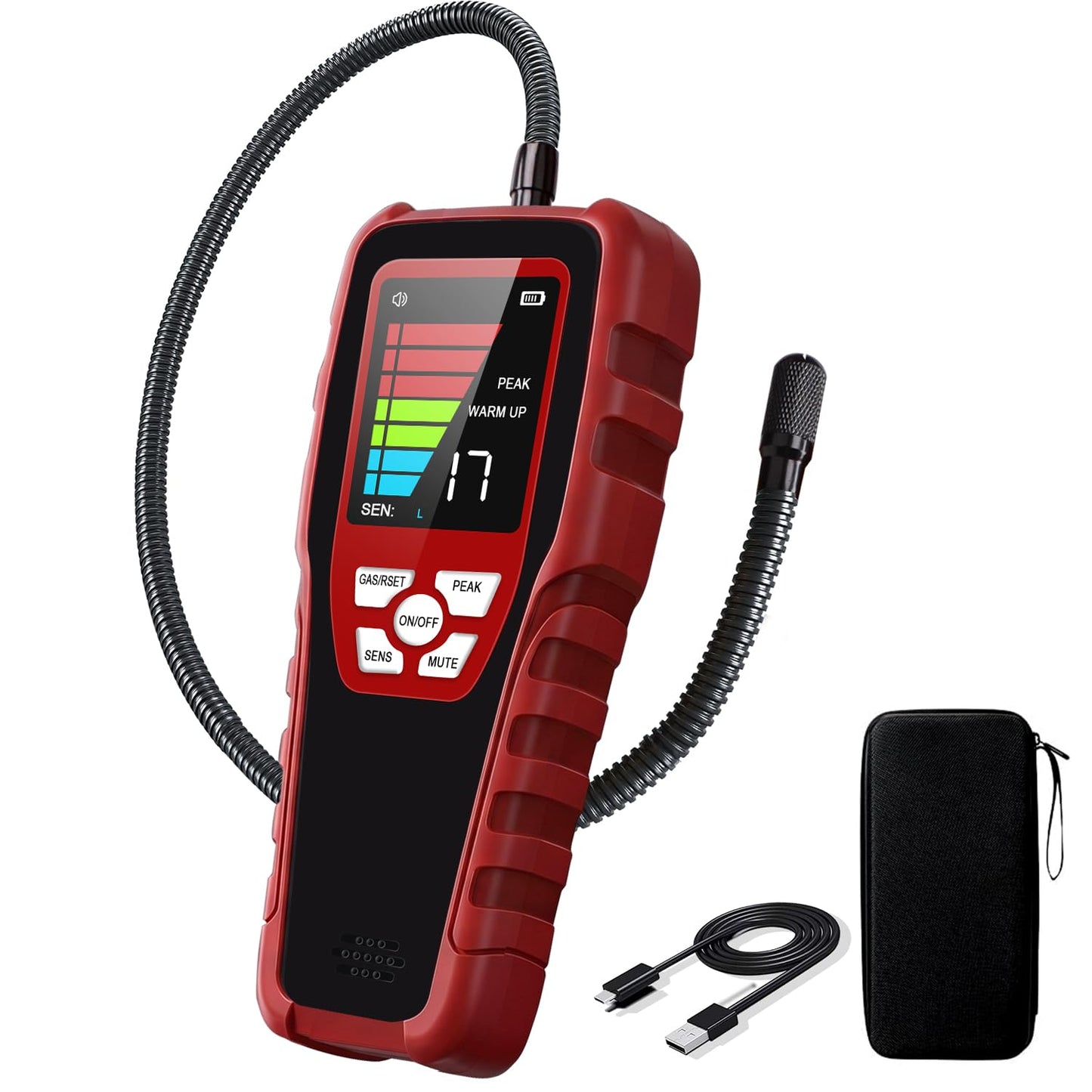 Refrigerant Leak Detector, Aprvtio ALD-200+ HVAC Freon Sniffer 2026 Upgraded 3-in-1 A1 A2L A3 & Low-GWP Compatible, Smart Semiconductor Sensor with 0.14 oz/yr Sensitivity, Professional AC Sniffer