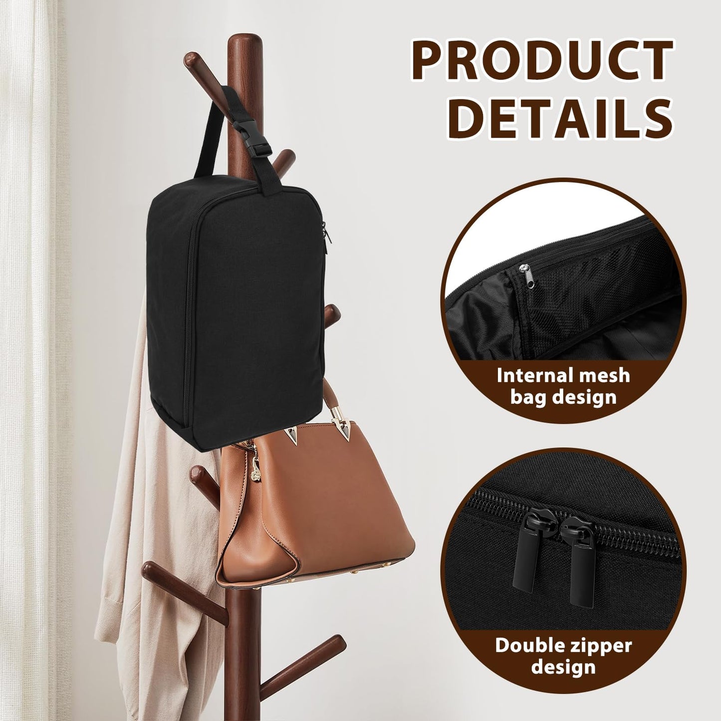Travel Steamer Bag for Conair Clothes Steamer Travel Irons Carrying Case Portable Storage Bag Handheld Steam Iron Organizer Holder w Hanging Buckle Strap for Steam Iron and Other Accessories, Bag Only