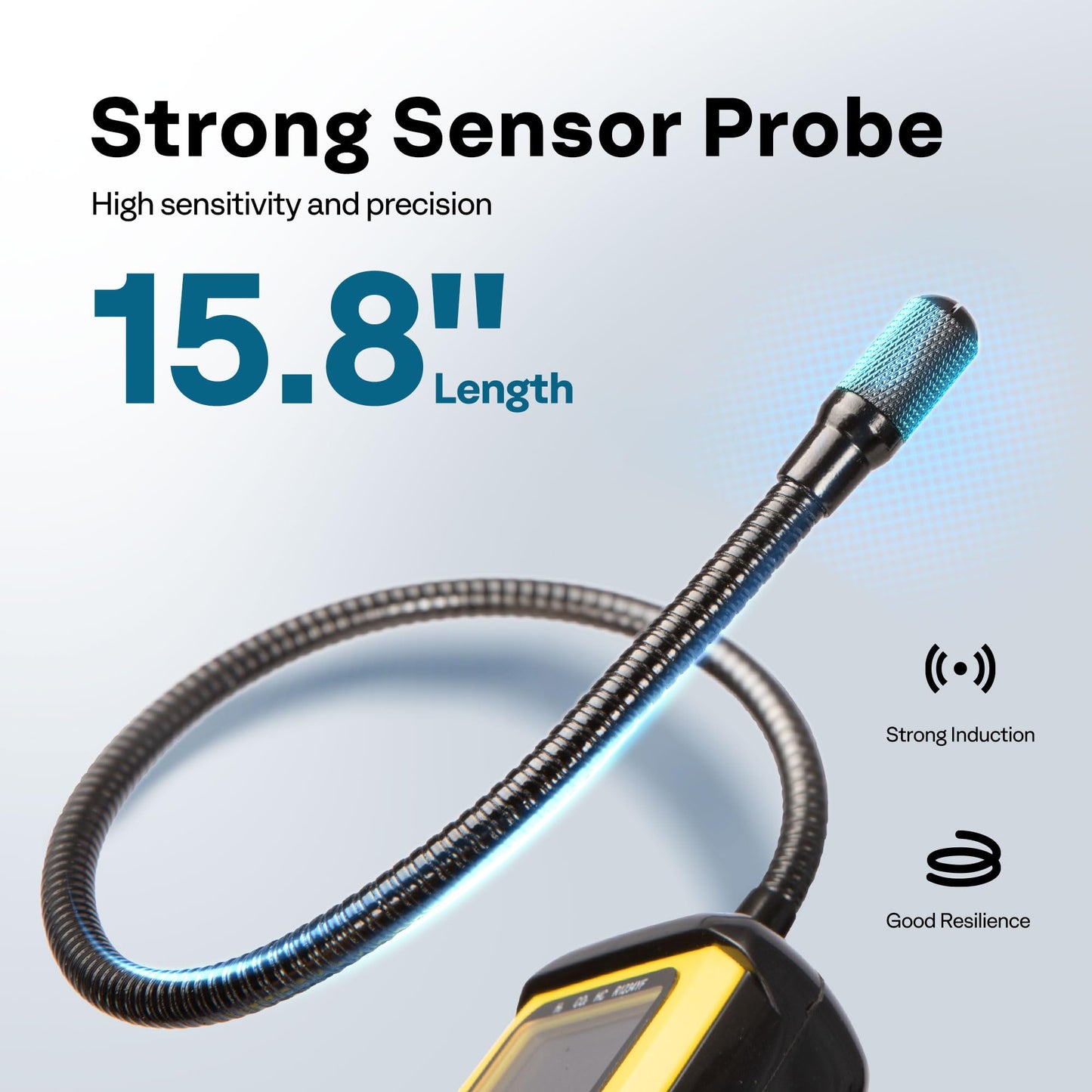 VIVOHOME HVAC Refrigerant Freon Leak Detector with Rechargeable Battery, AC Sniffer Leak Detector for R134a R410a R1234yf R454B R32 CFCs HCFCs HFCs HFOs HCs, Max Sensitivity up to 0.03oz./yr
