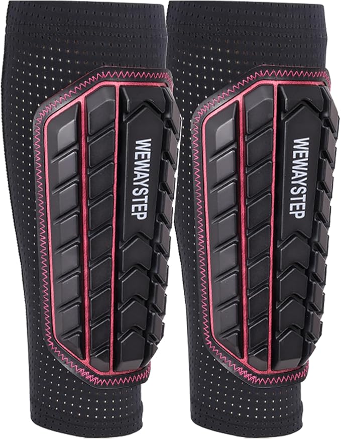 Shin Guards Soccer Kids Youth, Adult Shin Guards with Honeycomb Padding，Breathable & Anti-Slip Calf Compression Sleeves