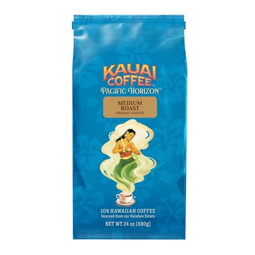 Kauai Coffee Ground Coffee - Smooth Medium Roast with Light Floral Notes - 24oz Koloa Estate Pack