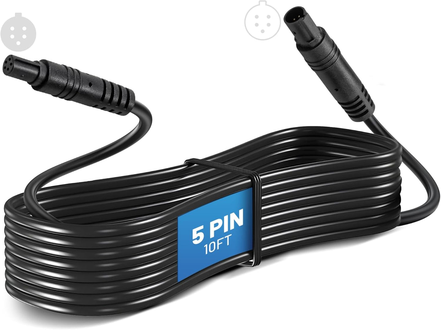 EWAY 5 10ft, 5Pin 10 Feet/3M Pin Dash Cam Extension Cable for Car SUV Truck Trailer RV Mirror Dashcam Rear View Backup