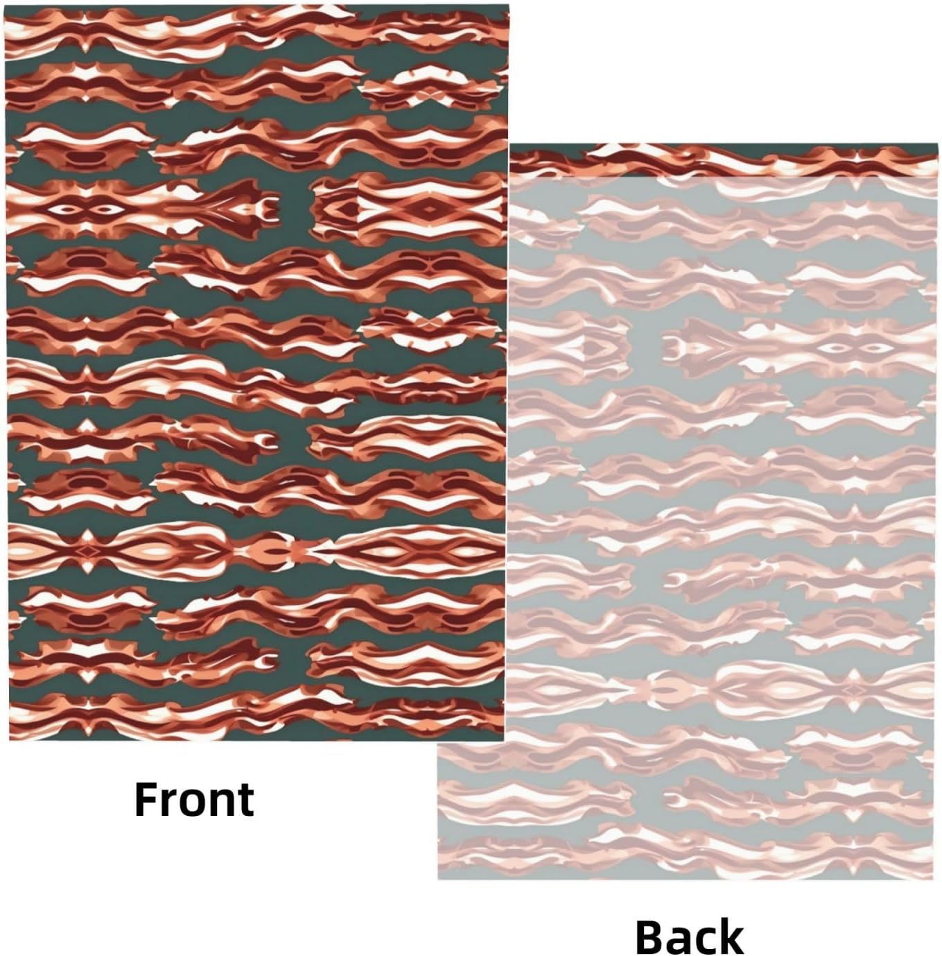 YQxwJL Bacon Pattern Print Studio Backdrop, Large Photo Backdrop for Professional Photography Studio and Events(No