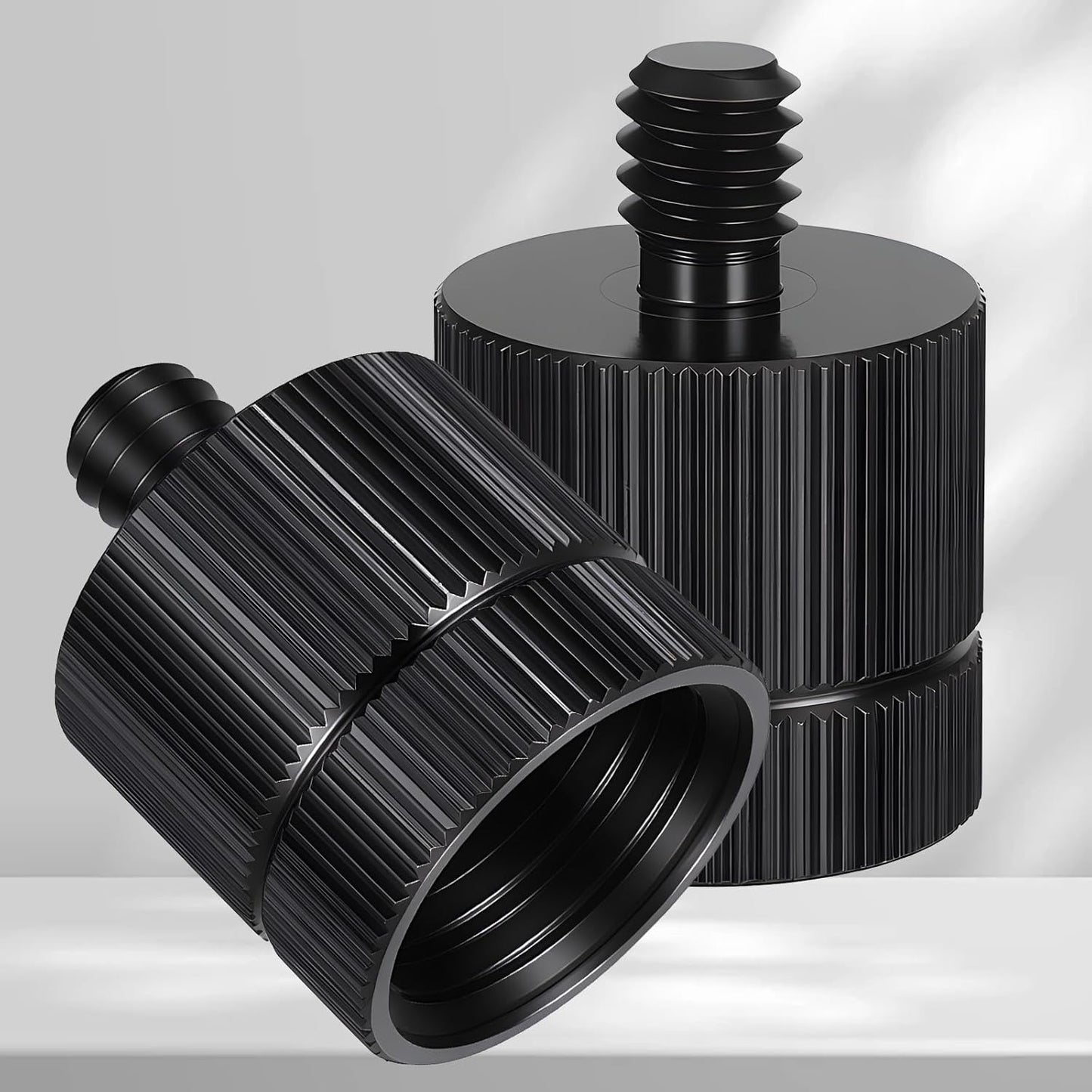 Exircy 2 5/8-11 1/4 PCS Tripod Adapter Laser Level Tripod Conversion Adapter Female to Male, Camera Tripods Adapters