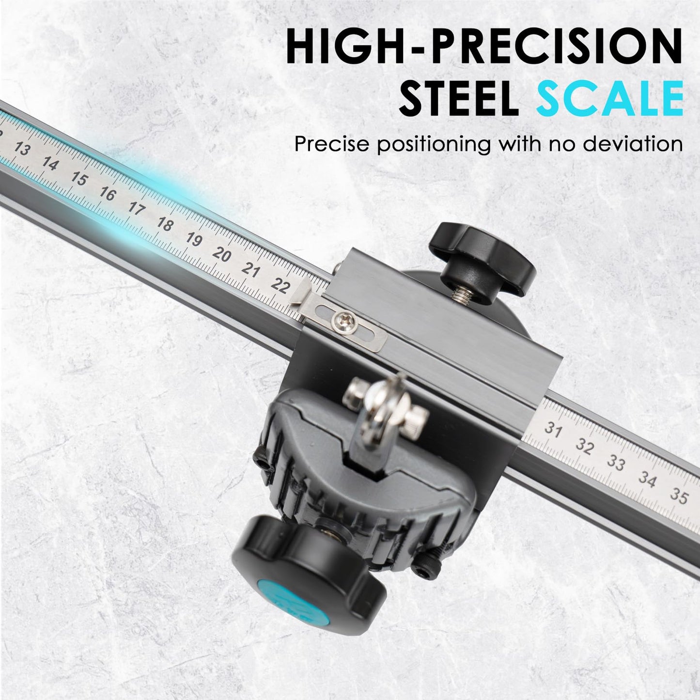 SDLOOL 78 Inch Tile Cutter, Large Format Ceramic Cutter with Extendable Aluminum Guide Rail, Dual Cutter Wheels & 90° Flip Wheel, Smooth Cutting Tool for Tile, Marble & Slabs