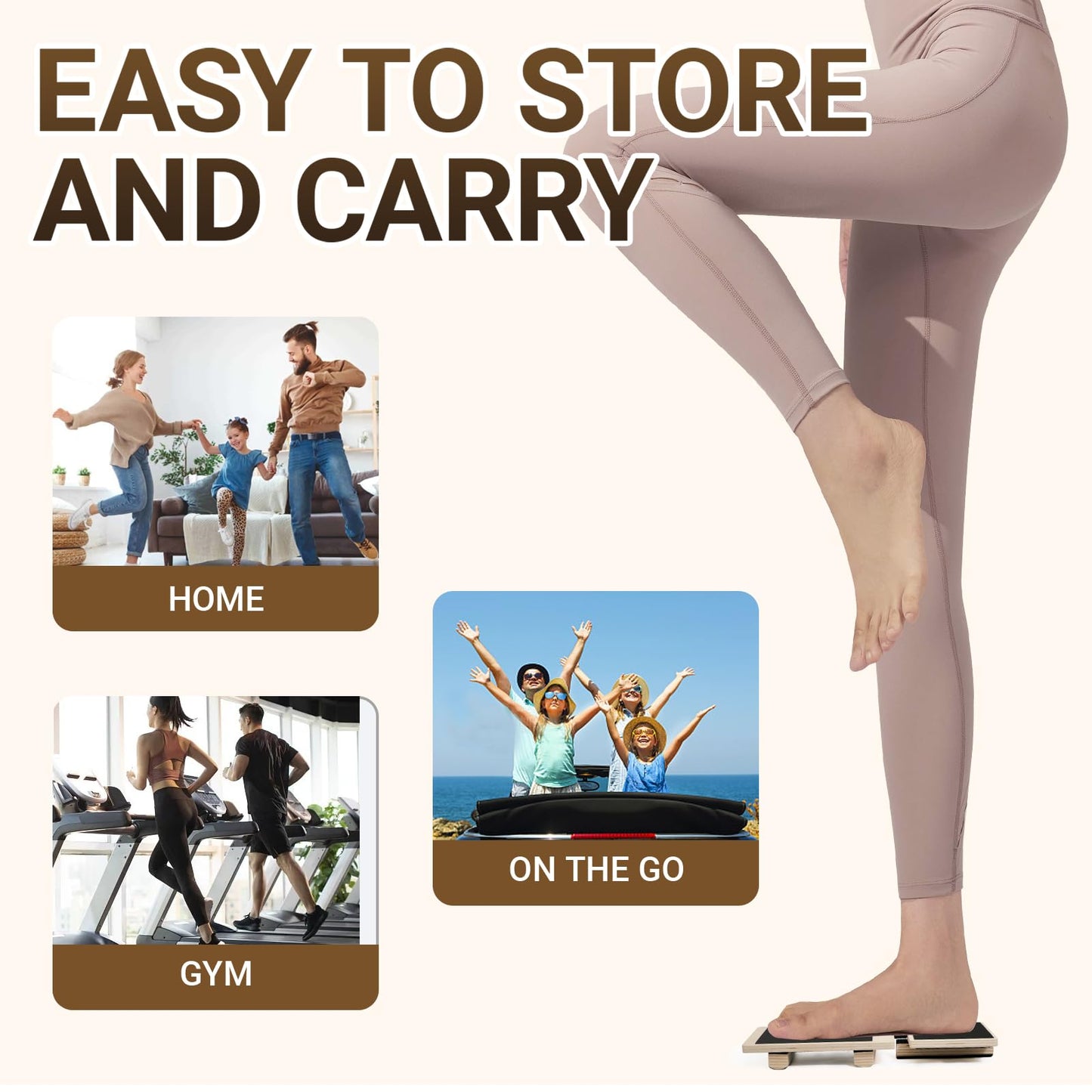 Ankle Balance Board Foot Strengthener - Single Leg Balance Board Foot Exerciser for Sprained Ankle,Posture Corrector, Physical Therapy for Plantar Fasciitis and Toe Stretcher Board for Gym Home