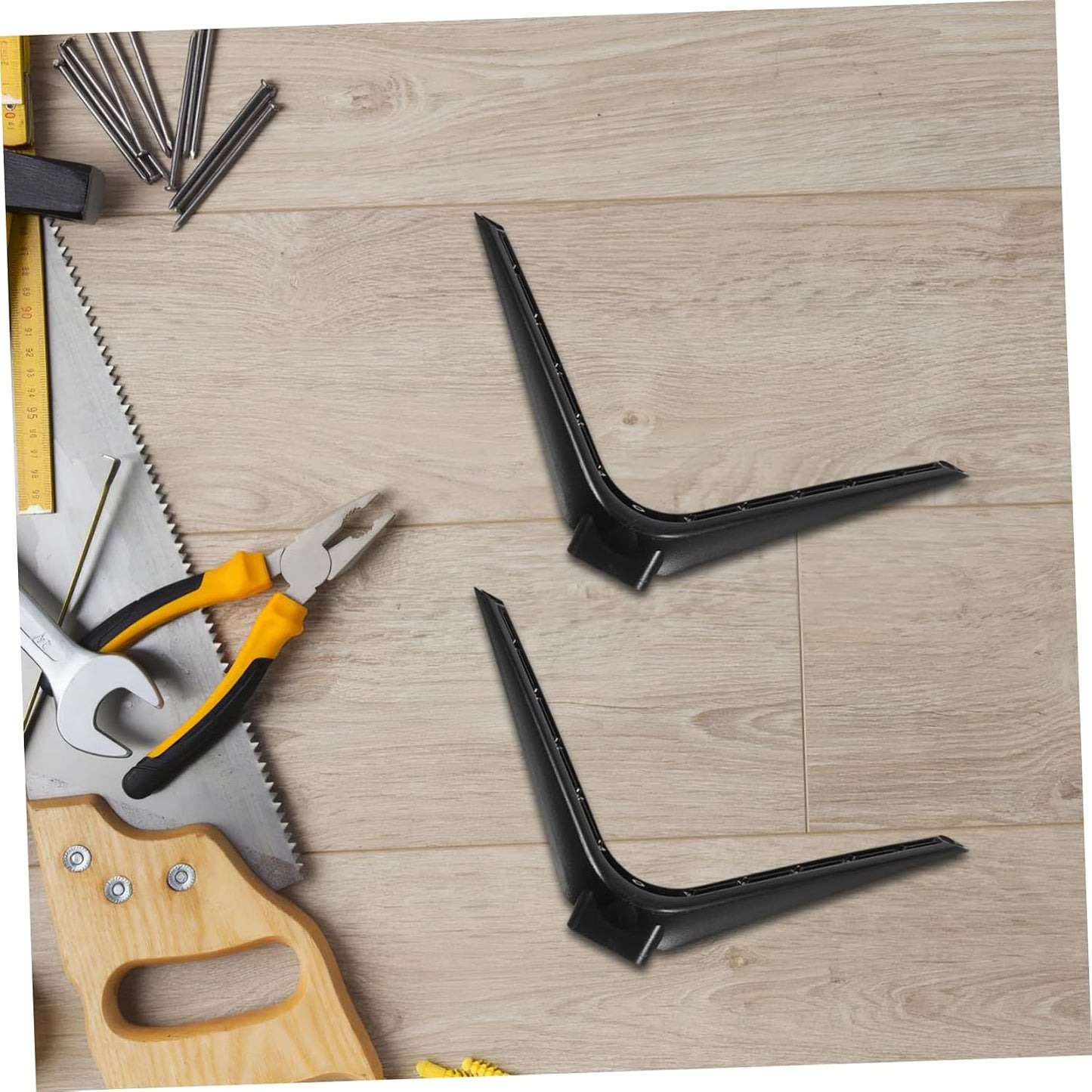 Alipis 1 Set No Drill Television Stand Bracket Sturdy Tabletop Base for Tvs Monitors Projectors Easy Installation