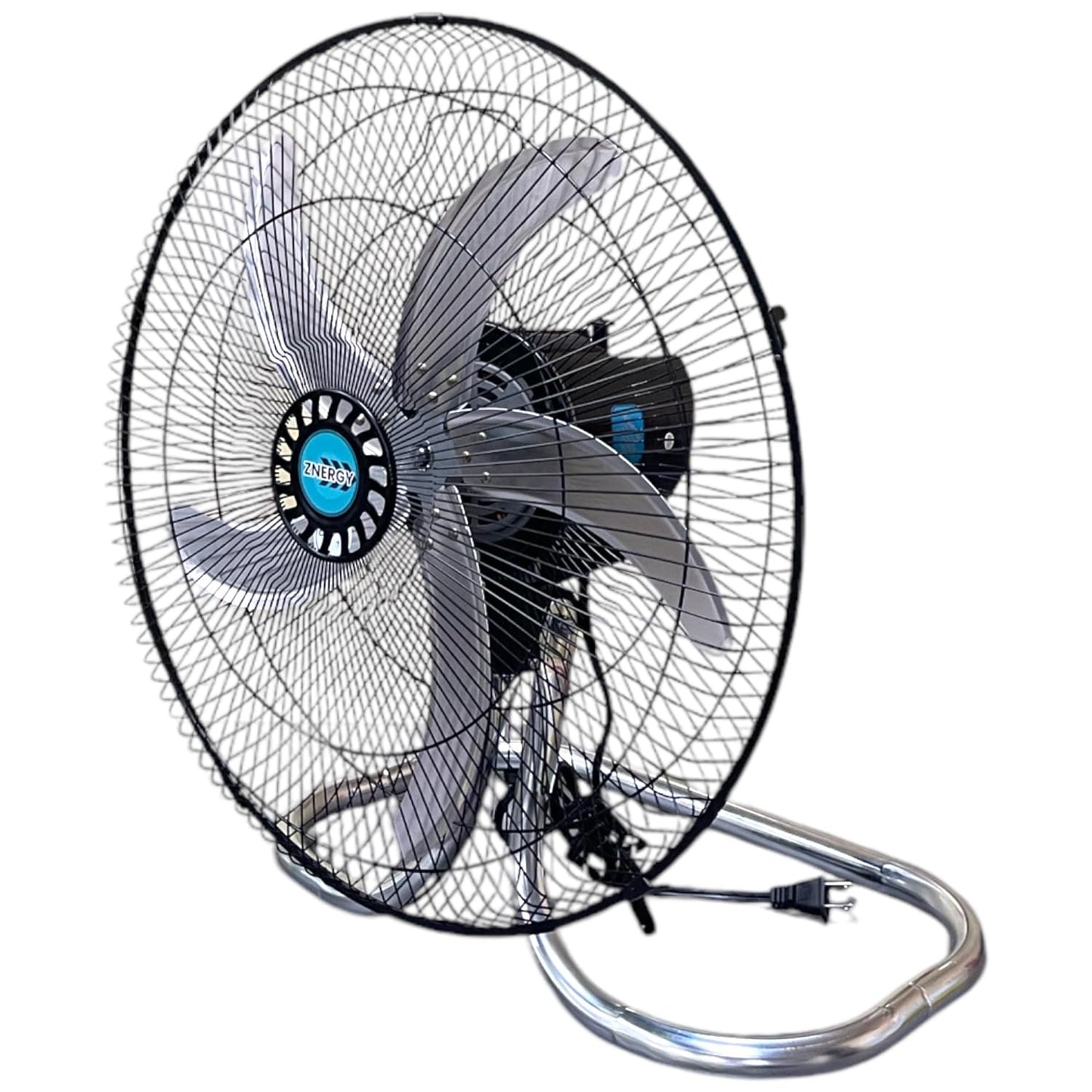 ZNERGY 2 Packs 3850CFM 18inch 2in1 Modern Industrial Floor and Stand Fans Metal Blades 3 Speeds Oscillation Adjustable Heights for Livingroom, Dining Room, Bedroom, Dorms, Garage and Kitchen