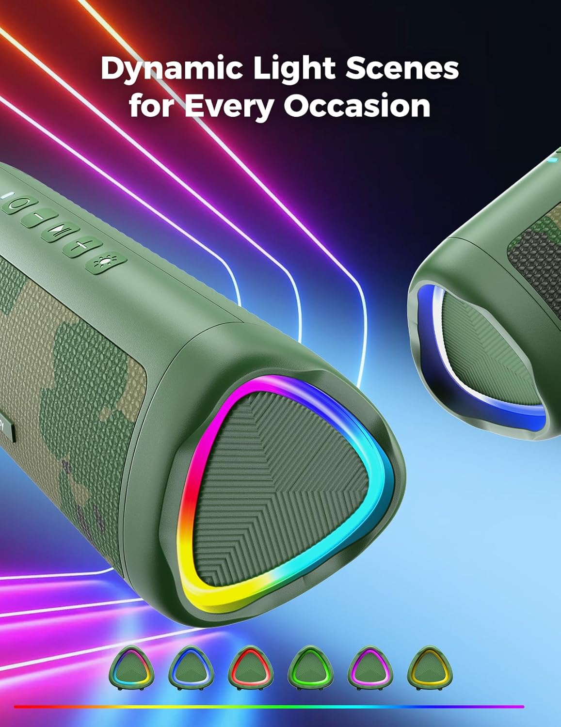 BolaButty IPX5 20H BT5.3, Bluetooth Speaker with HD Sound, Portable Wireless, Waterproof, Up to Playtime, TWS Pairing
