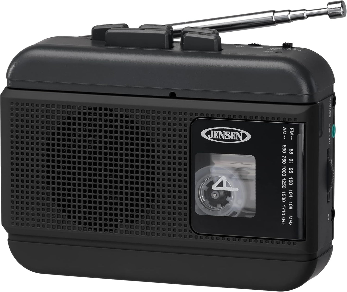 Jensen Cassette Personal Player/Recorder with AM/FM Radio