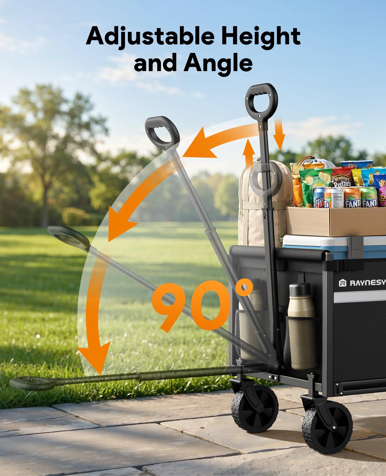 Wagons Carts Foldable, Collapsible Wagon Cart Foldable, 220LBS Heavy Duty Folding Wagon Carts with Wheels, Portable Utility Cart for Grocery Sports Garden Shopping Camping