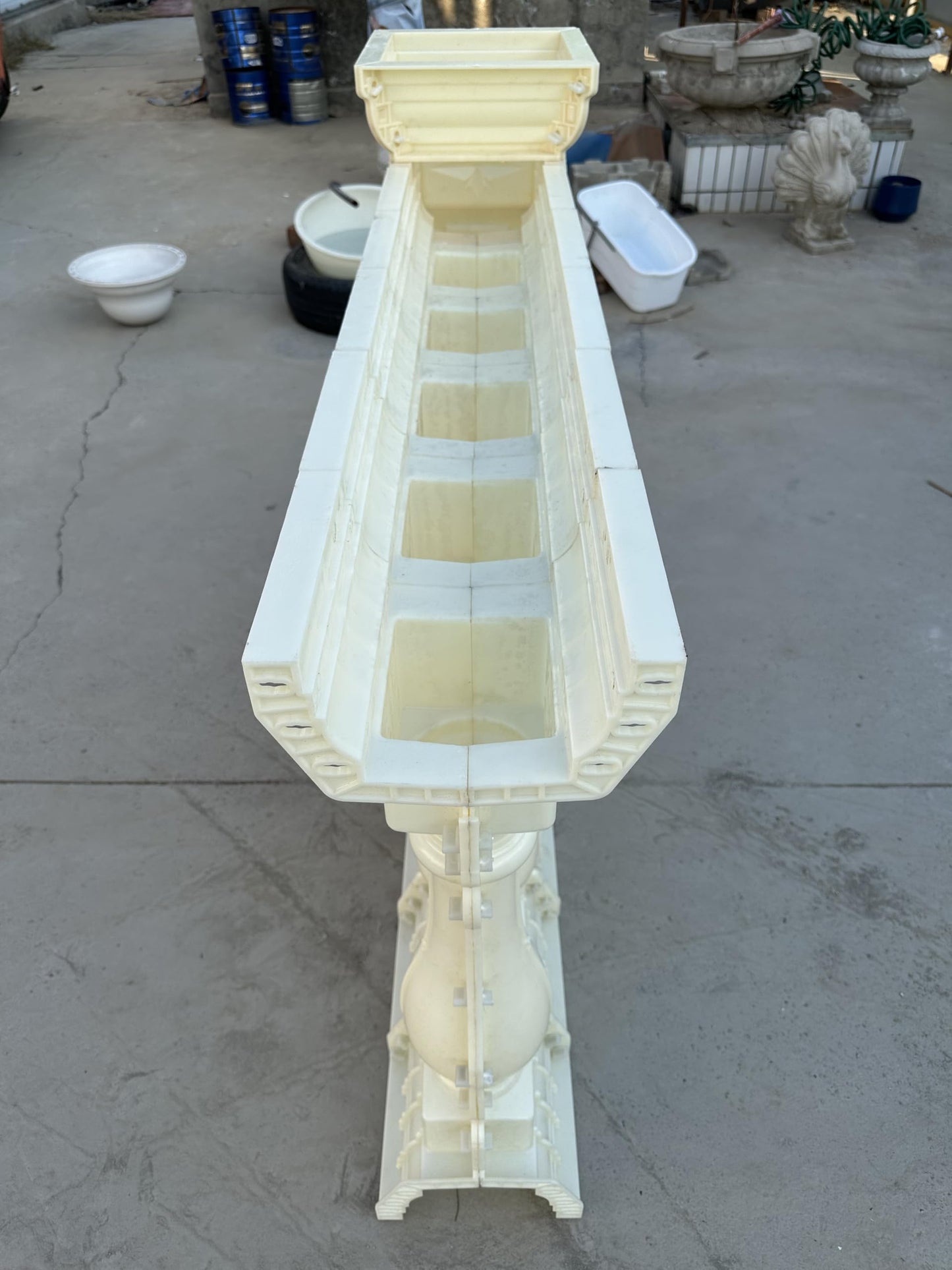 Roman Column Railing Mold, 89cm, Balcony Guardrail Vase Handrail, Cement Pillar Fence, European Style