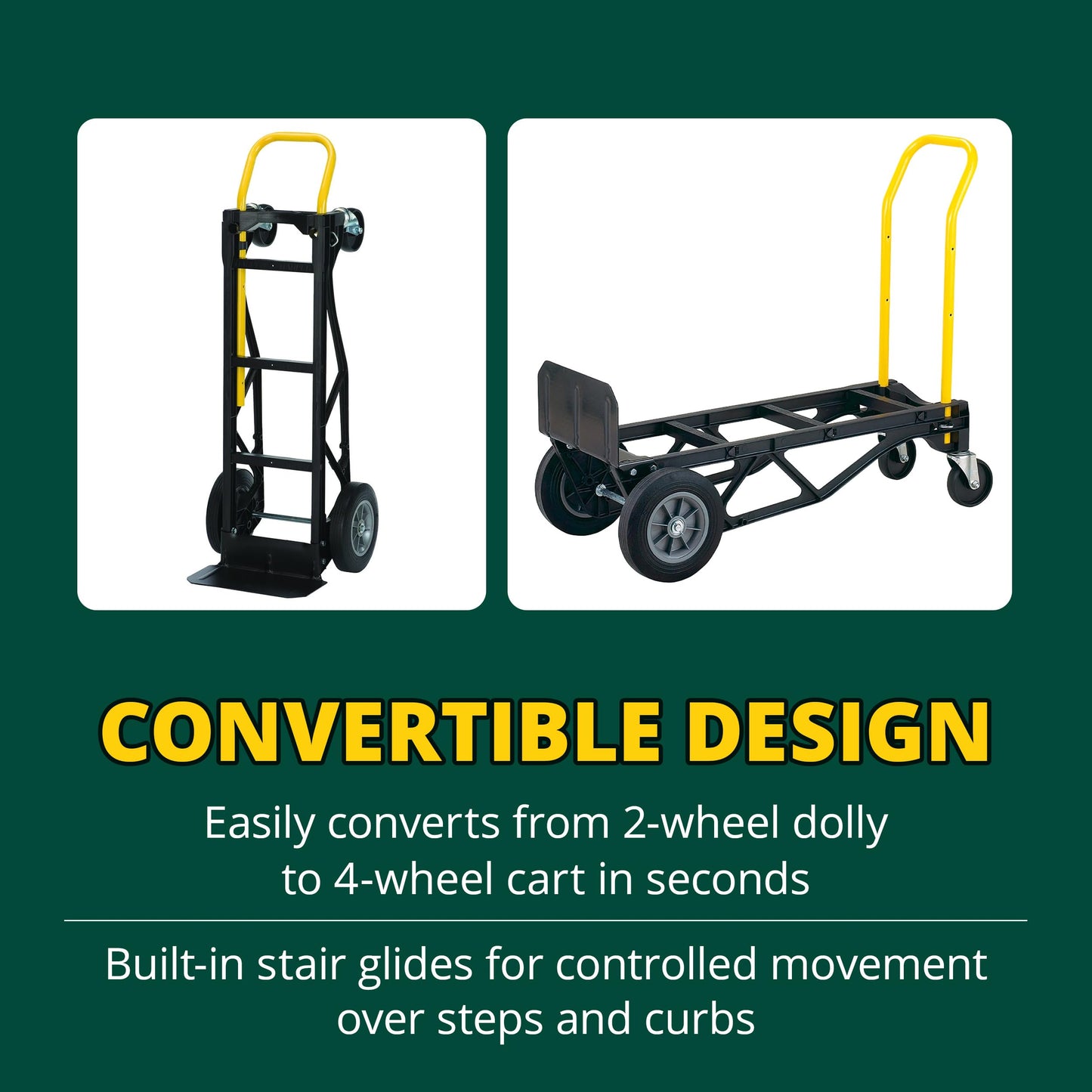 Harper ULT Lite Nylon Dolly, 700 lbs, Black (PGDY8635P)