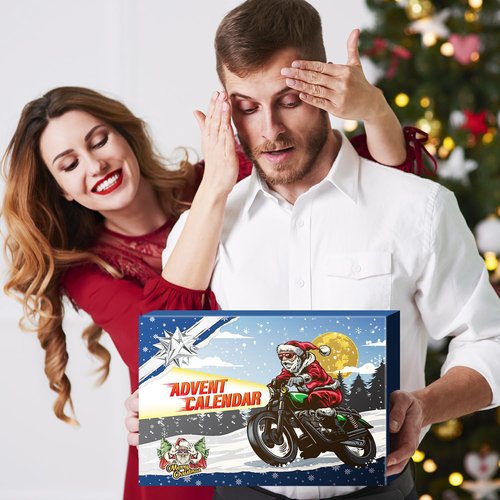 MOVINPE Gadget Advent Calendar for Men Teenage Boys 2025 Christmas, Gadgets Tools Funny Socks, Gua Sha Facial Tools, Paracord Survival Bracelet, 24 Days Gifts for Son, Boyfriend, Husband, Dad