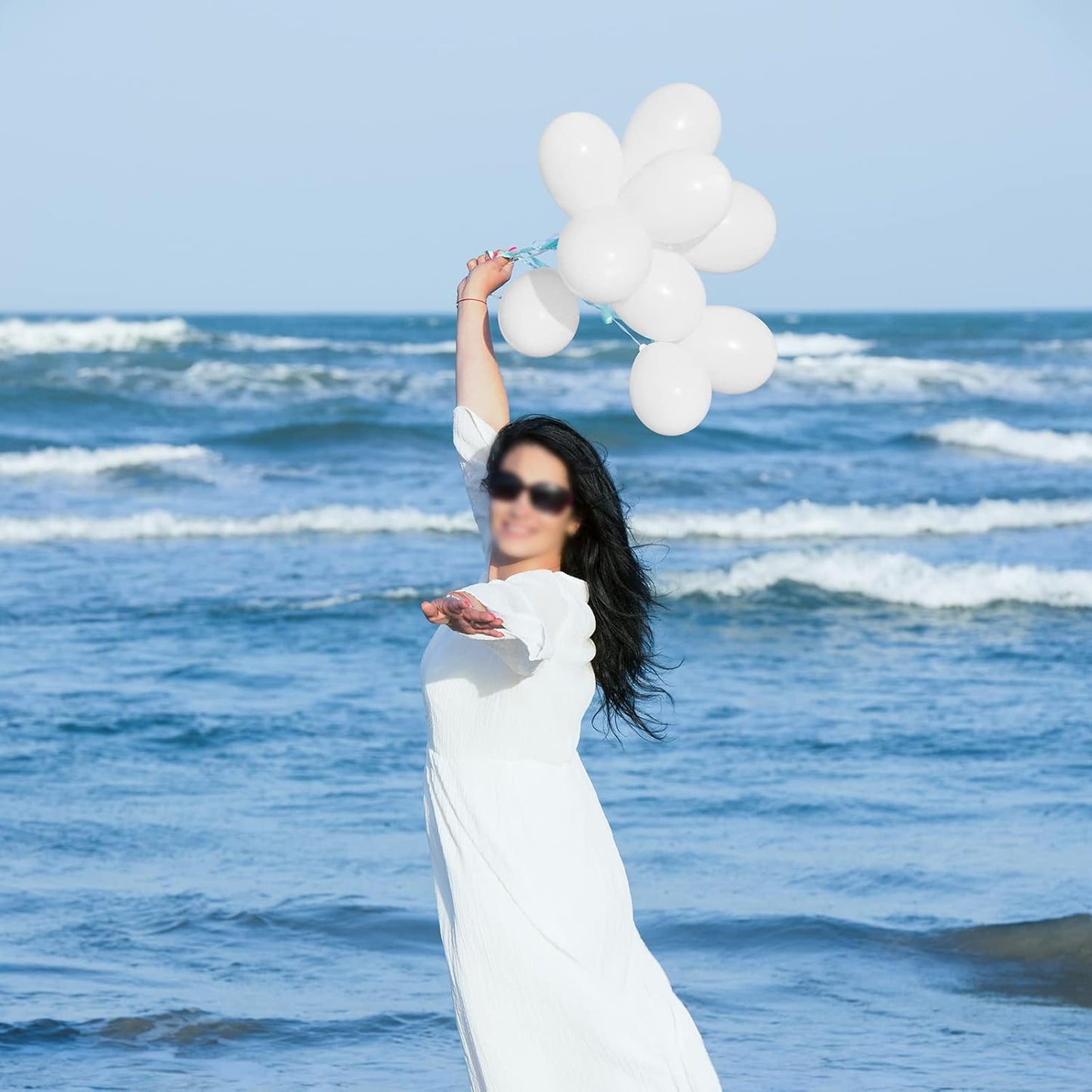 White Balloons 110 Pcs - 5 Inch Mini Thick Latex Balloons for Wedding, Birthday & Baby Shower Decor
