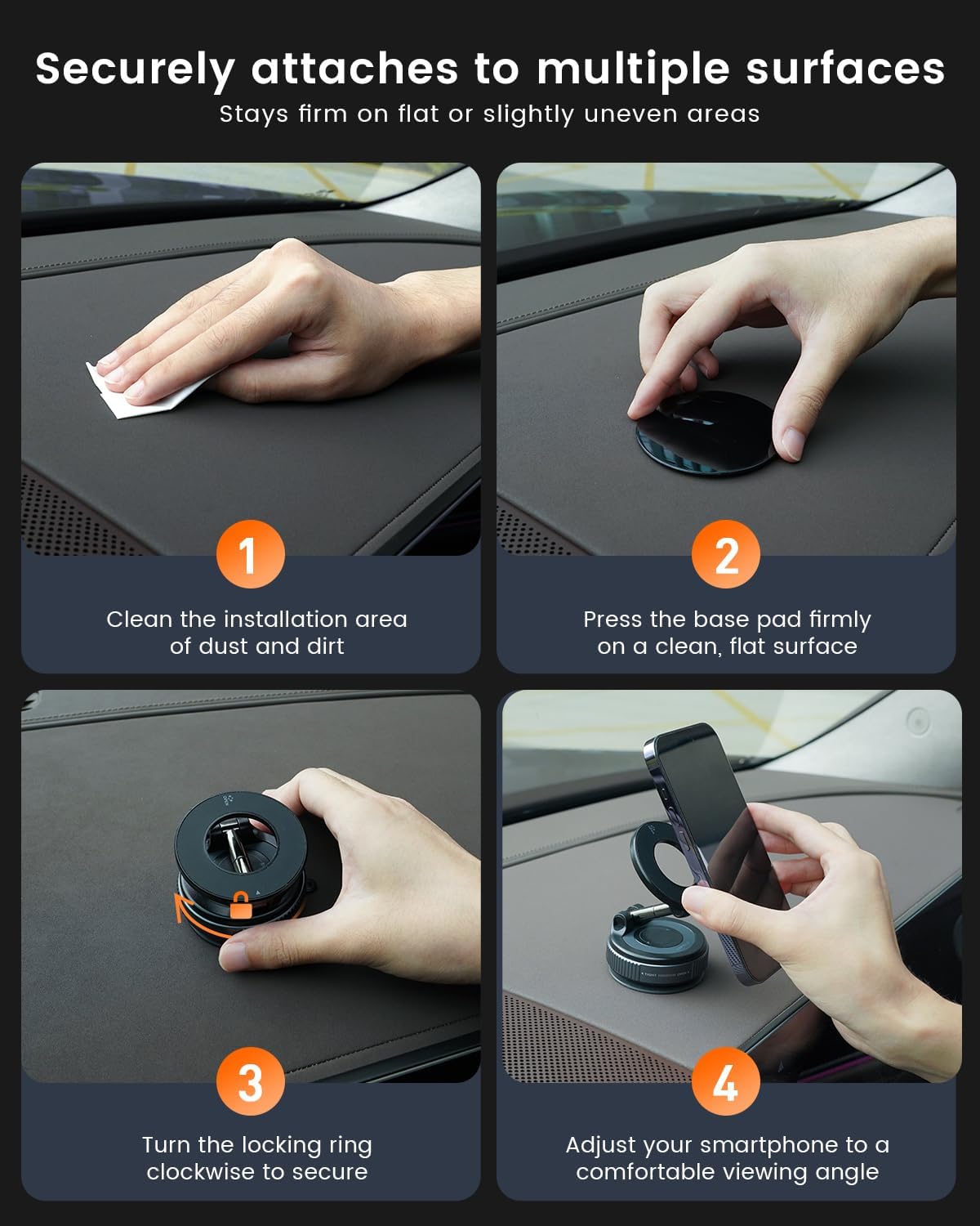 CAFELE [5KG 360 Phone Holders for Your Car Strongest Suction] Adjustable Car Phone Holder,Magnetic Phone Holder for Car