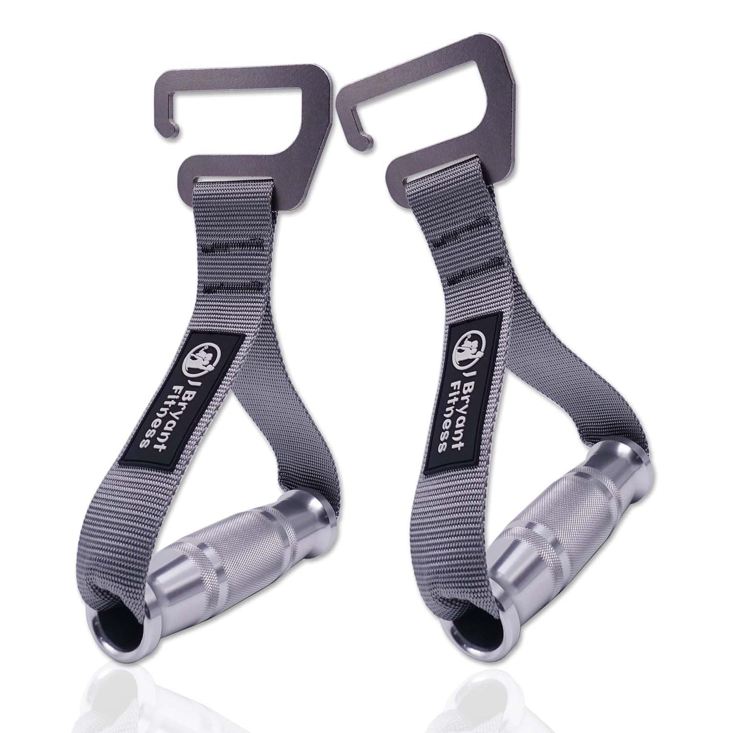 J Bryant Fitness Resistance Band Exercises Handles Heavy Duty Metal Gym Handles Stainless Steel Large Size Hook for Wide Pull Up Resistance Band Training Home Workout Fitness Equipment