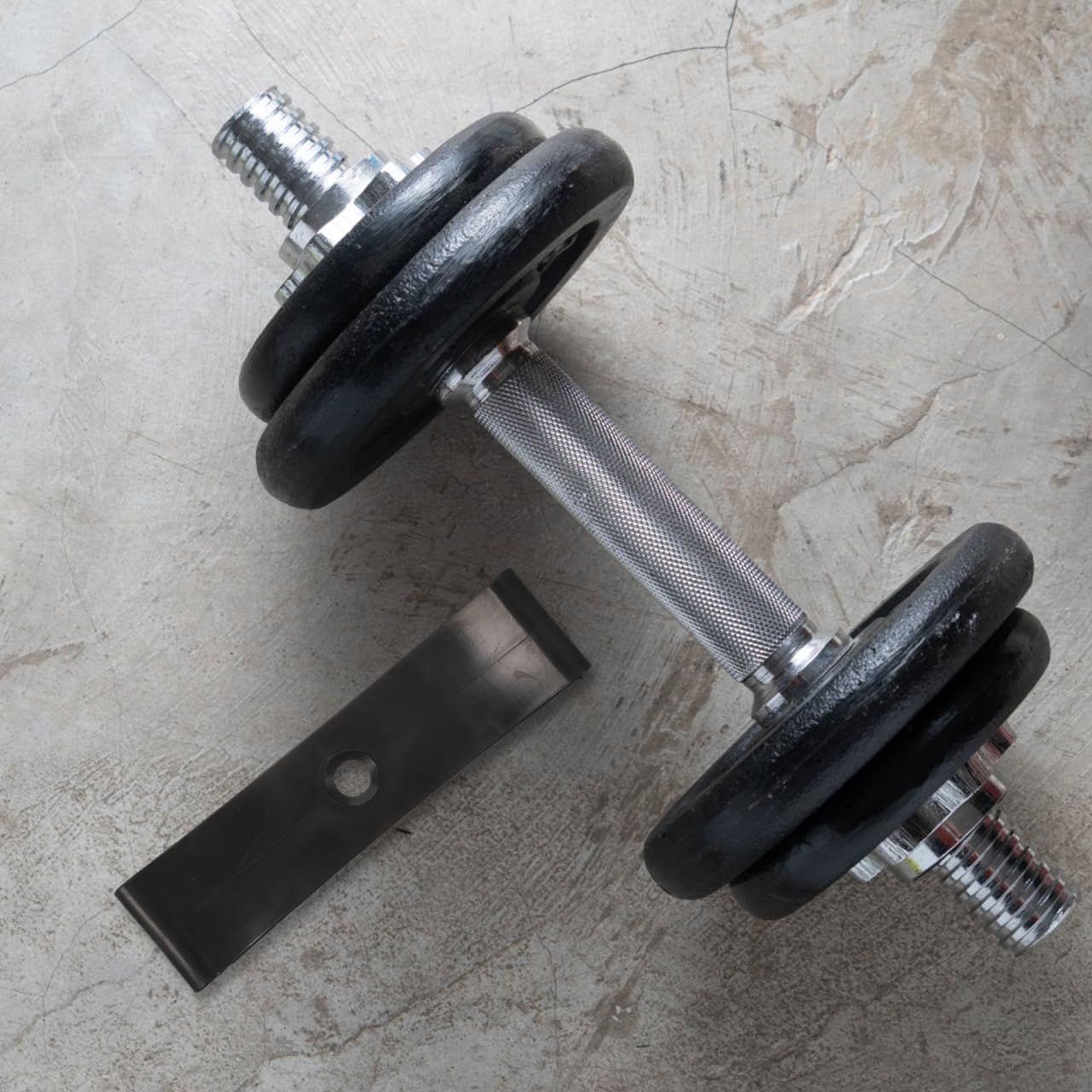 BRIGHTFUFU 6Pcs Dumbbell Storage Rack Stable Dumbbell Saddles Replacement Weight Organizer for Home Gym Fitness Equipment 5.90X1.57X0.39In