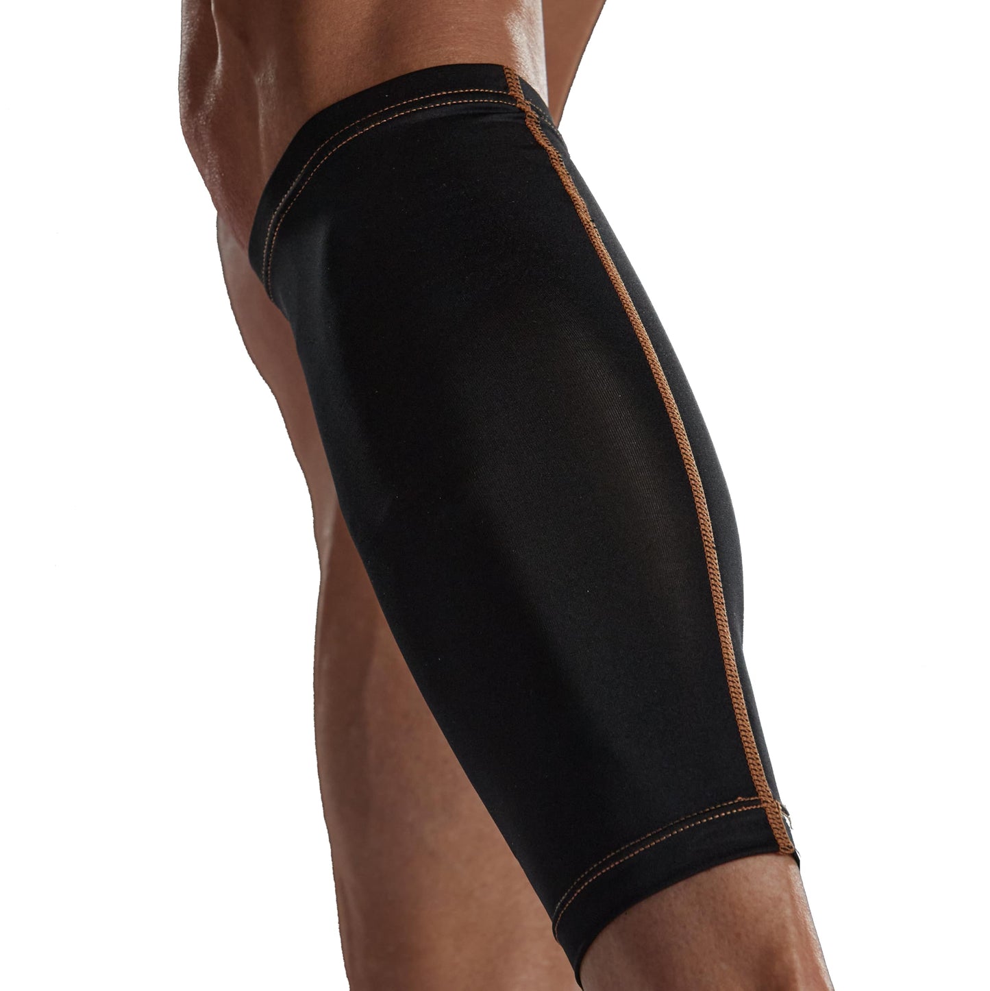 Tommie Copper Calf Compression Sleeve (S/M, Black), 15-20 mmHg, 4D Stretch & Non-Slip Fit for Targeted Support, Patented Copper Znergy Fabric, Anti-Odor Benefits, Breathable Design