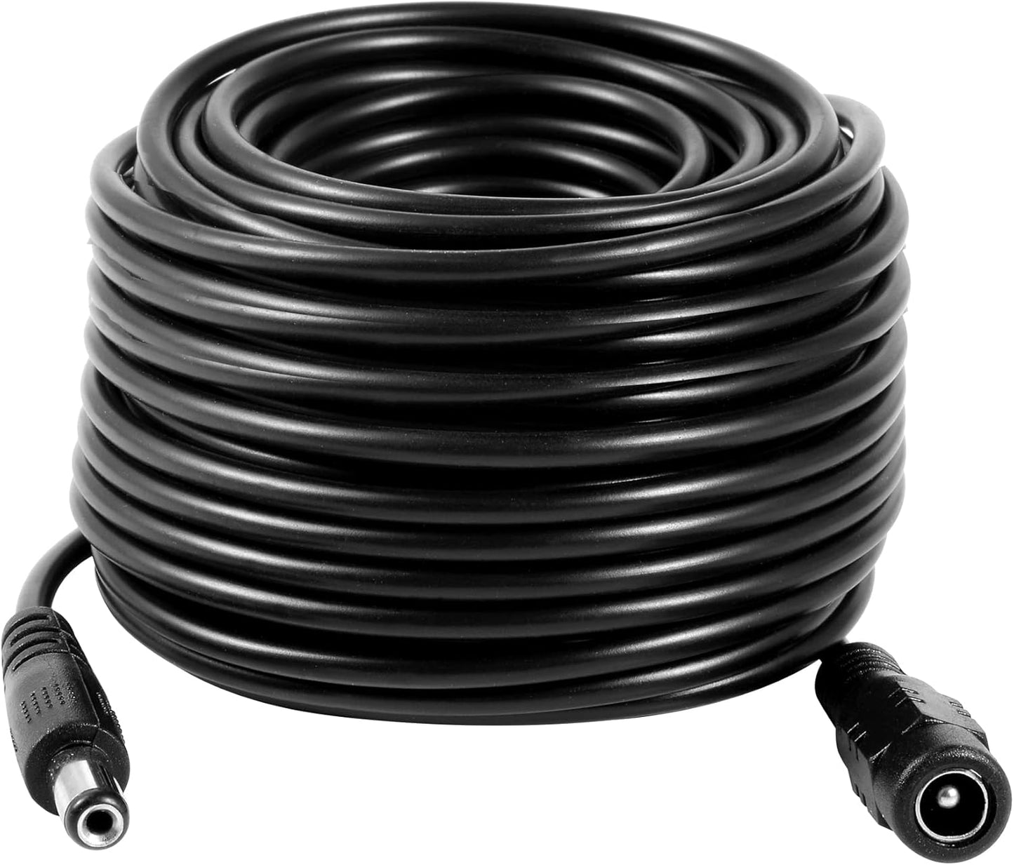 Vanxse 12v 2.1x5.5mm (20Meters-65FT) Dc CCTV Power Extension Cable for CCTV Security Camera WiFi IP Surveillance Camera