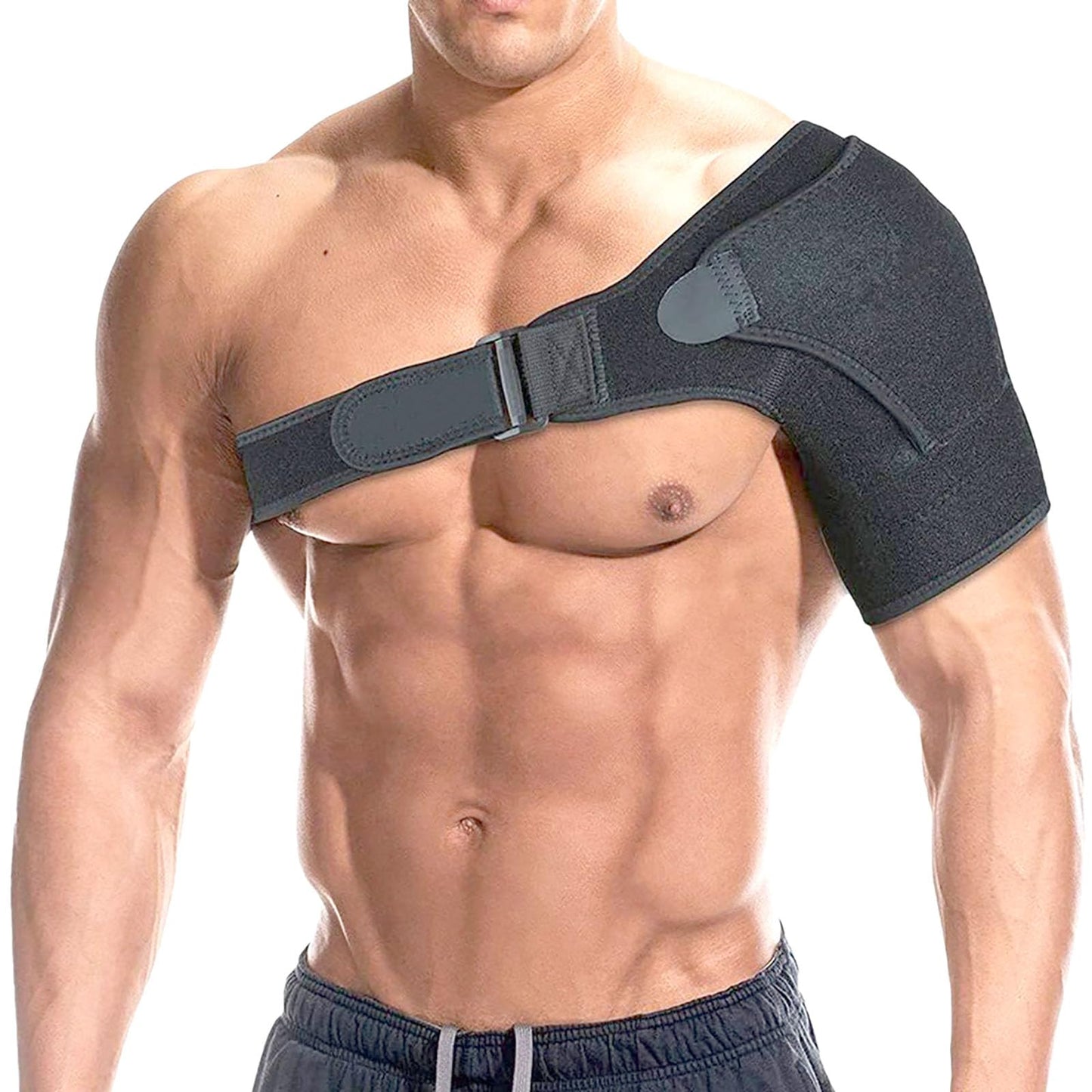 YIKANGHENG Shoulder Brace, Adjustable Small Size Shoulder Support for Men and Women Spoorts and Relife of Pain (Black) S