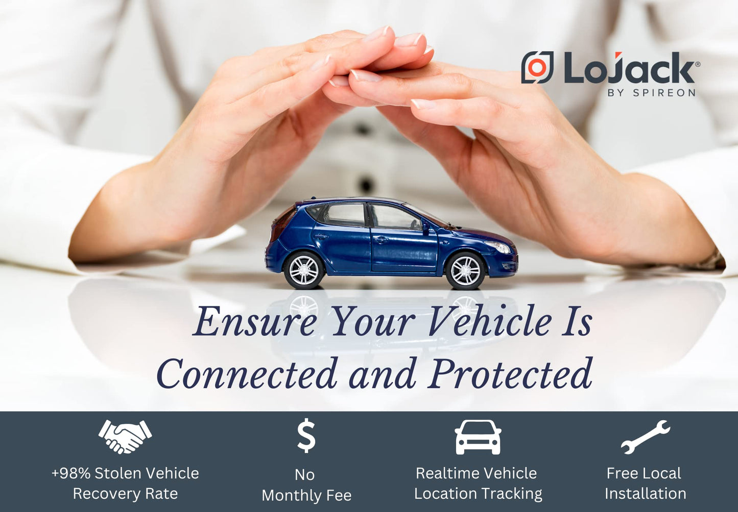 LoJack for Cars | GPS Tracker for Vehicles No Monthly Fee | Anti Theft Car Device | Professional Installation Included | Integrated with Law Enforcement (3 Years of Service)