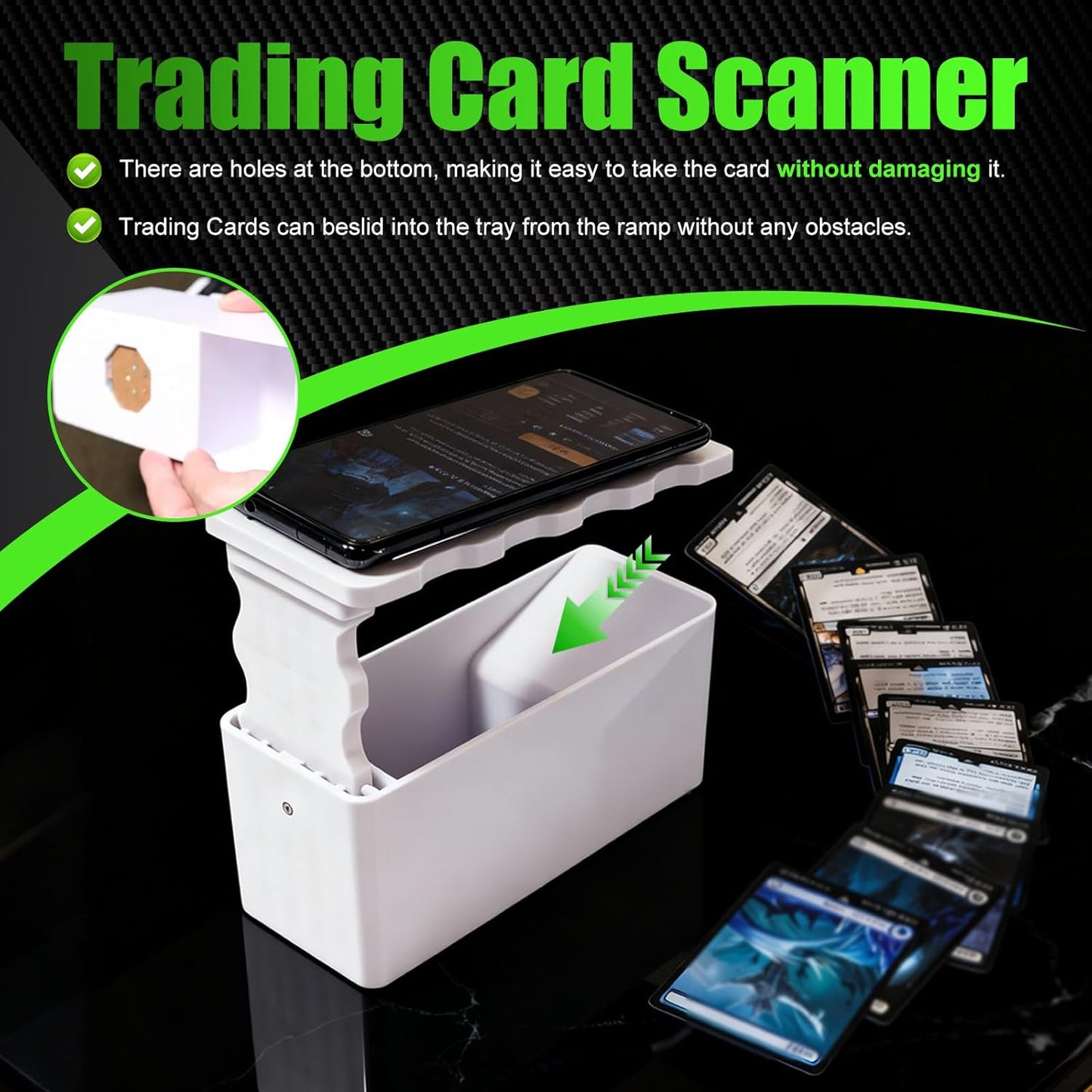 Beefire Professional TCG Scanner Mount, Auto-Focus Phone Holder to Organize Your Inventory, Foldable Card Cataloging