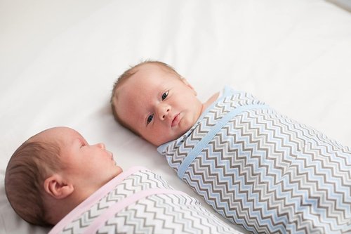 Miracle Blanket Swaddle Wrap - Soft & Secure Sleep Sack for Infants - Easy-to-Use Swaddling Blanket (Gray Stars)