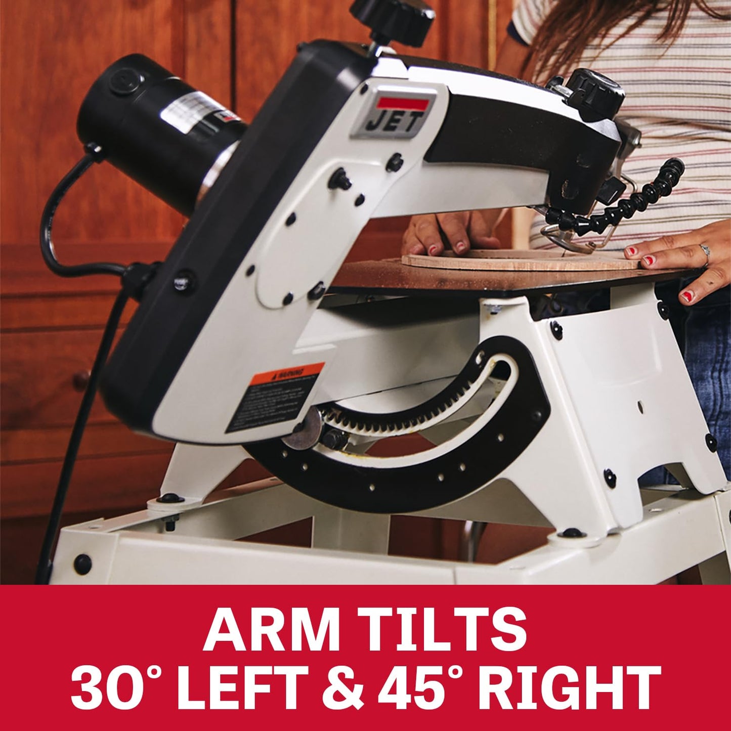 JET 18-Inch Variable-Speed Scroll Saw, 120V 1Ph (JWSS-18B)