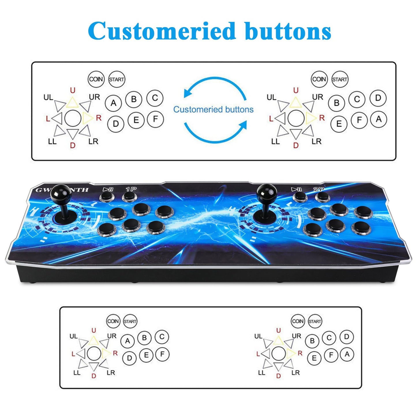 GWALSNTH 32000 in 1 Pandora Box 60S Arcade Games Console, Plug and Play Video Game,1280X720 Display,Search/Save/Hide/ Pause,1-4 Players …
