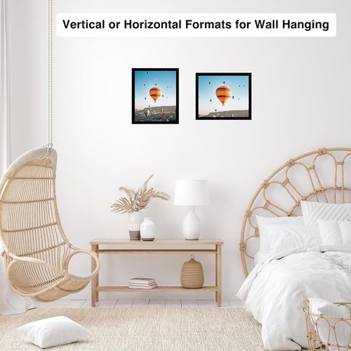JCJMY 9x10 Picture Frame - Black Wall & Tabletop Display | Shatter-Resistant Plexiglass